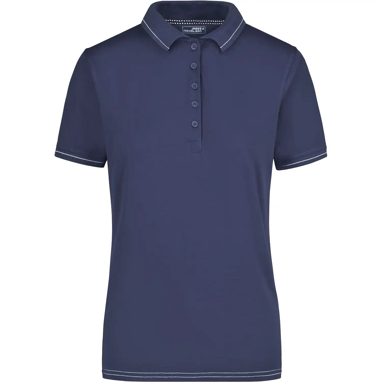Damen Elastic Polo-Shirt "JN568" in navy/white, M - Bild 1