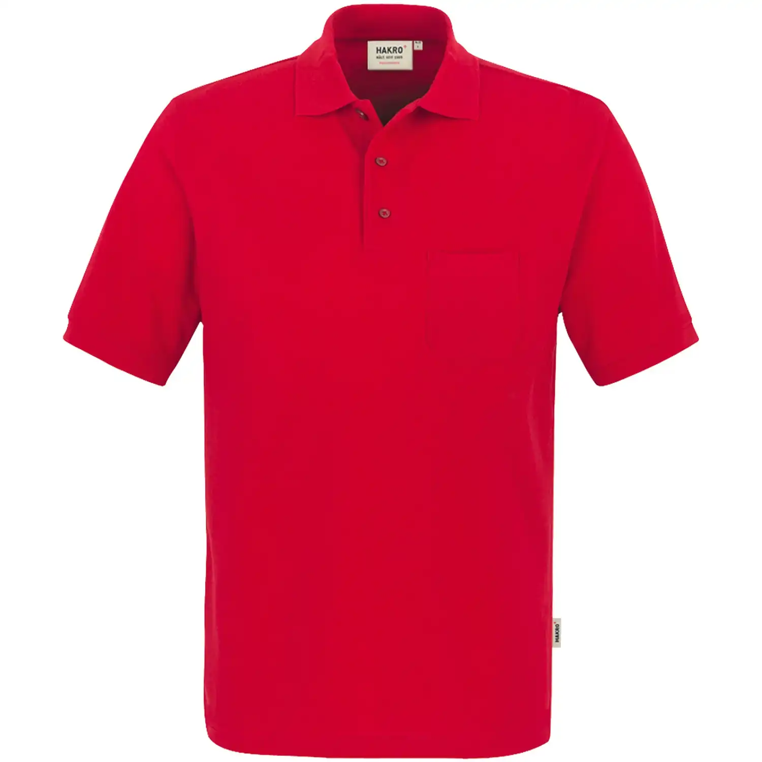 Pocket-Polo-Shirt "PERFORMANCE" 812 in Rot, L - Bild 1