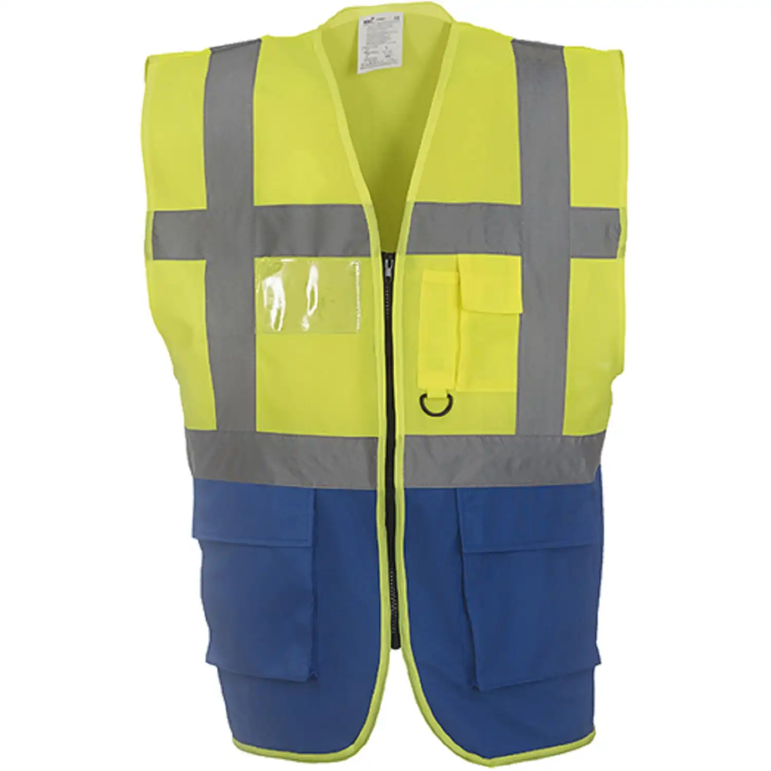 Warnweste / Kennzeichnungsweste "YK801" in gelb/royal, 3XL - Bild 1