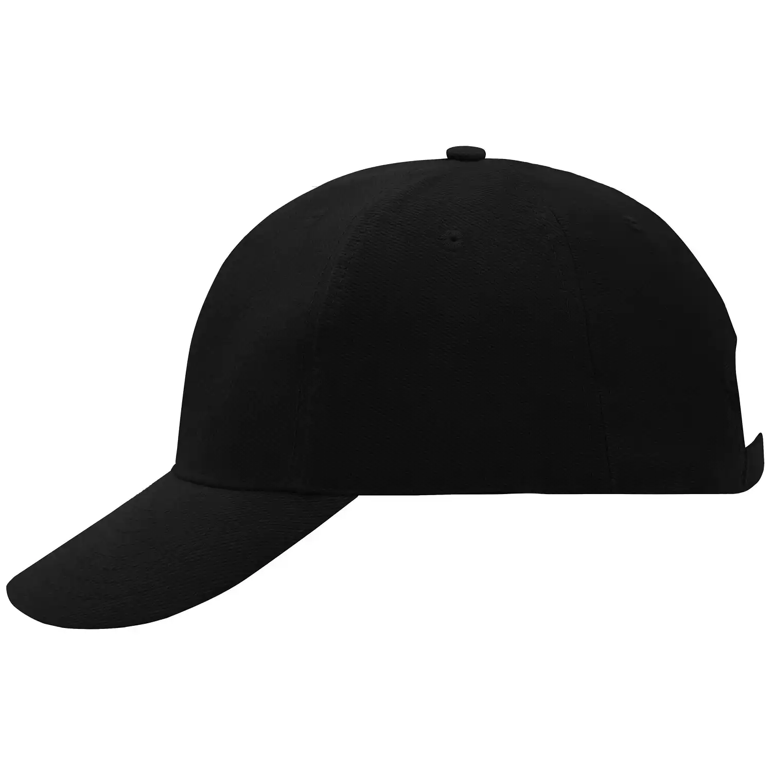 Basecap Raver "MB6128" 6-Panel-Laminated in black - Bild 1