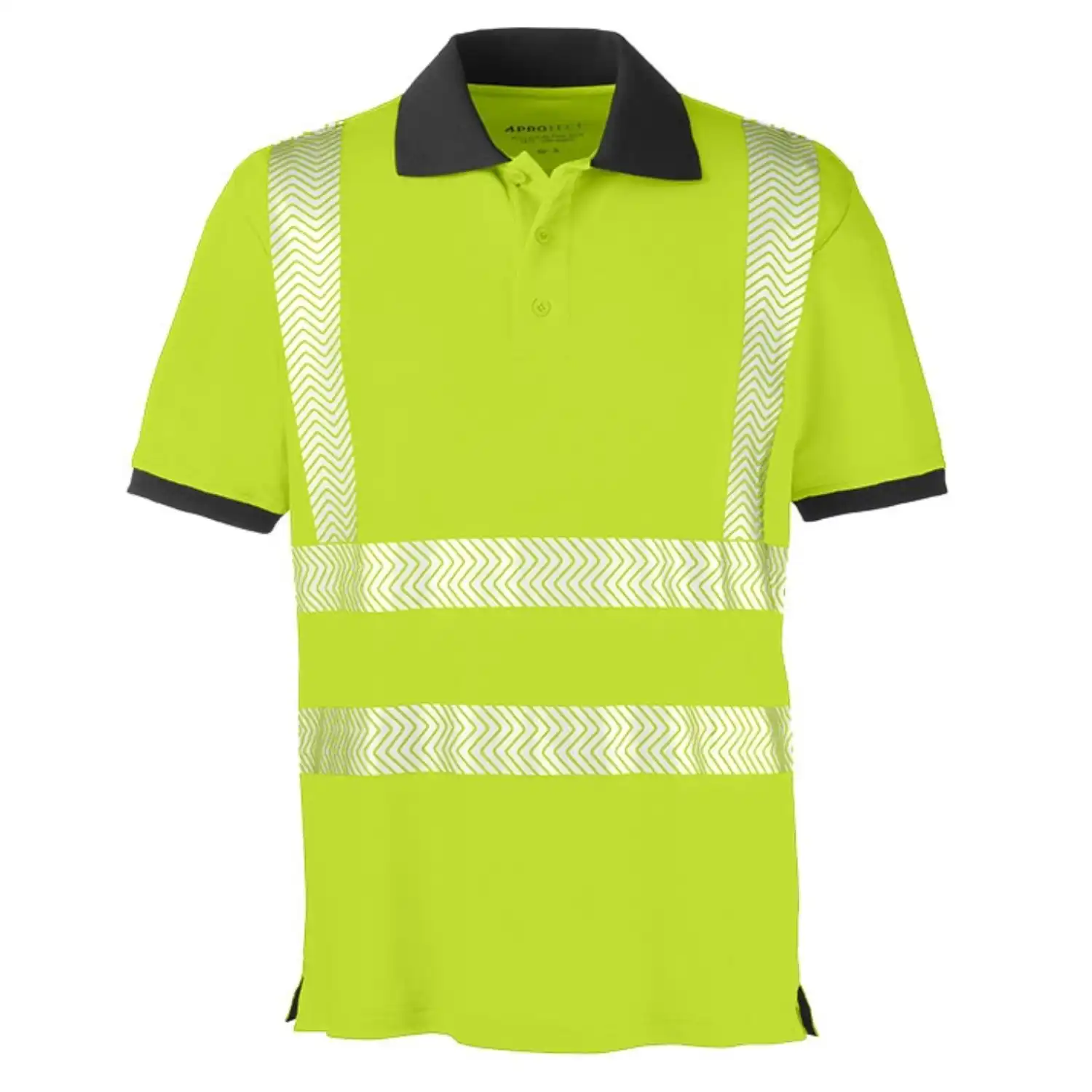Wanschutz-Poloshirt "ORLANDO" UV-Schutz in gelb/grau, L - Thumbnail 1