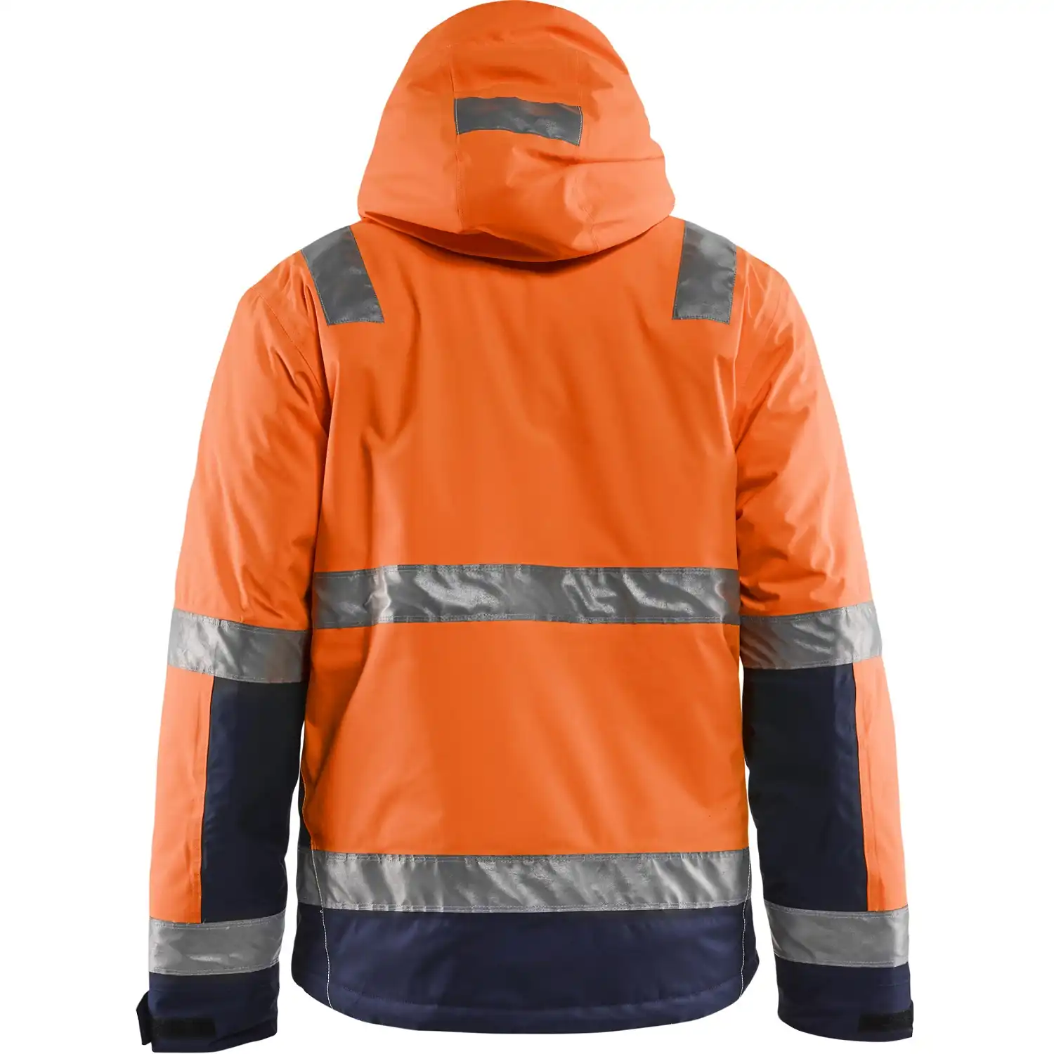 Warnschutz Winterjacke "4870" in orange/marine, 3XL - Thumbnail 2