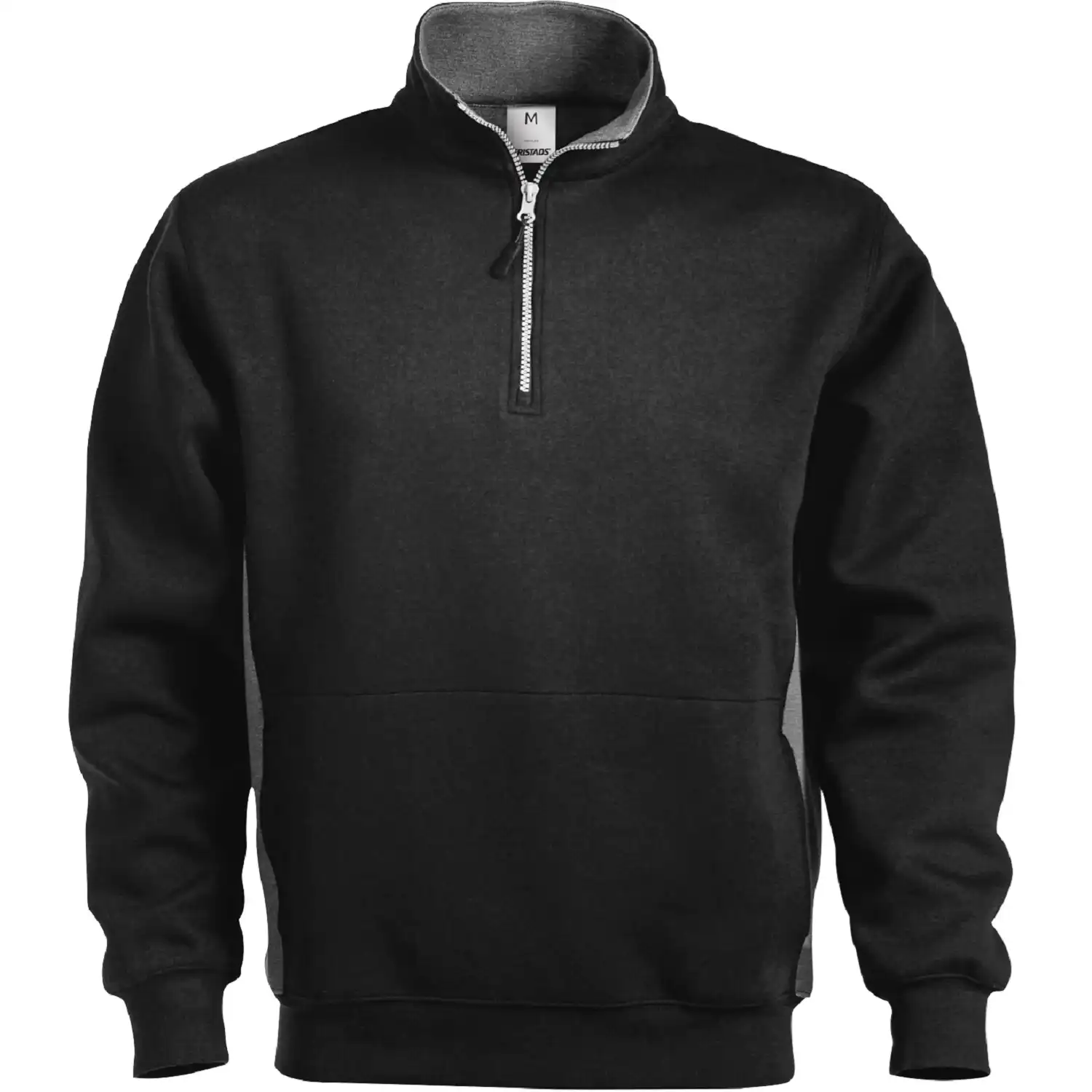 Zip-Sweatshirt "1705 DF" in schwarz, L - Thumbnail 1