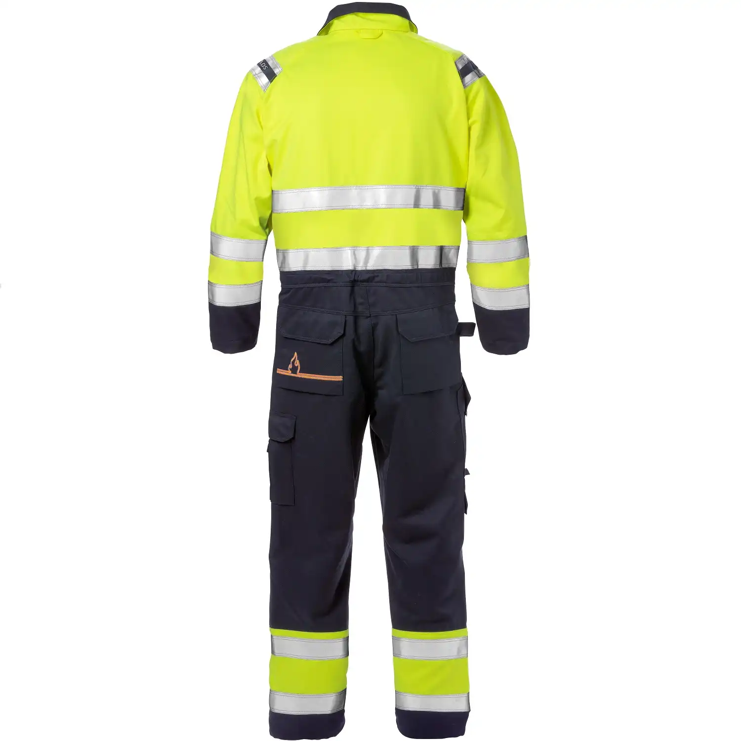 Multinorm Overall "8175 ATHS" Flame gelb/marine in XXL - Thumbnail 2