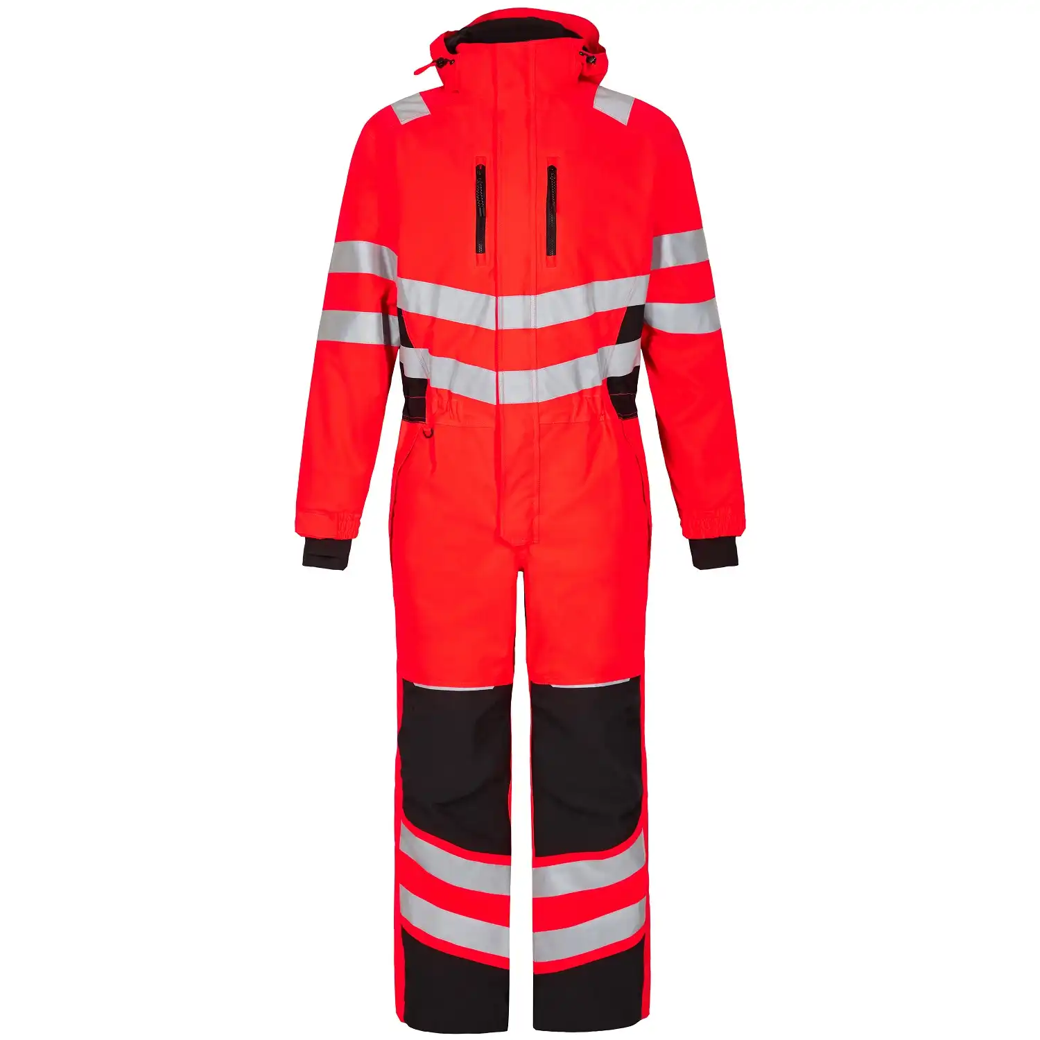 Warnschutz Winteroverall "4946-930" Safety in rot/schwarz, 3XL - Bild 1