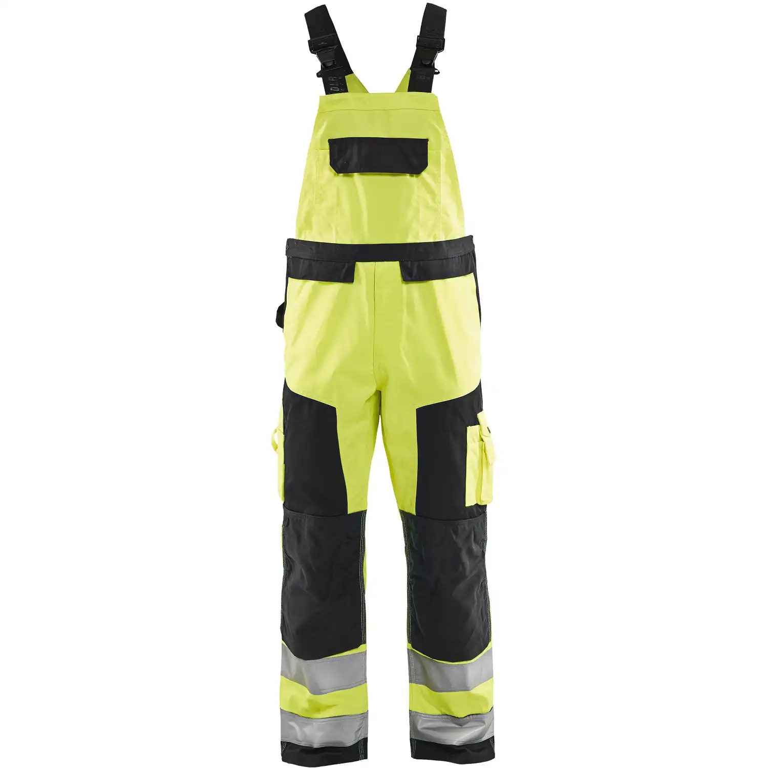 Warnschutz Latzhose "2660" in gelb/schwarz, C144 - Thumbnail 1