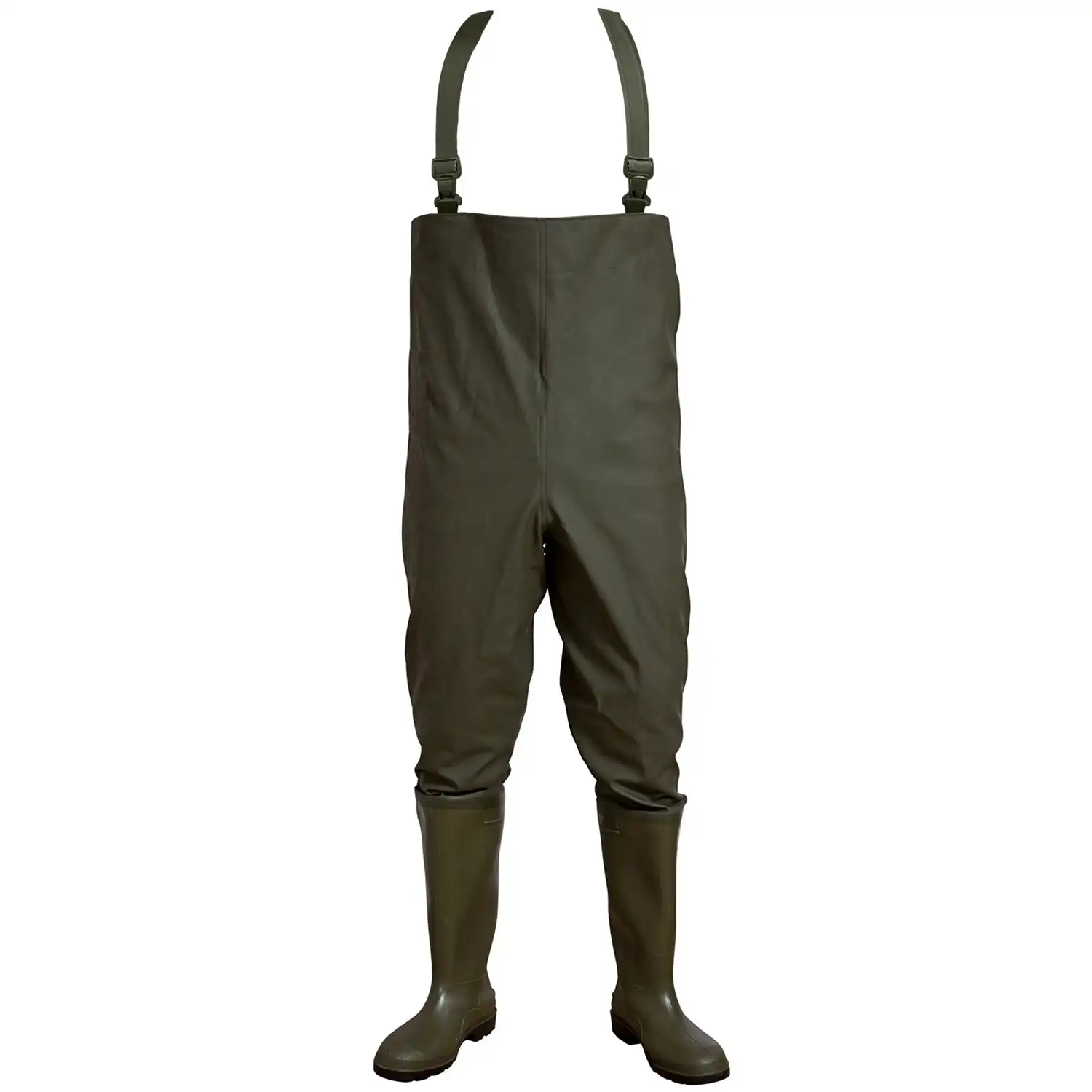 Wathose 600 g/m² "171700" mit langen Stiefeln olive in 36 - Bild 1