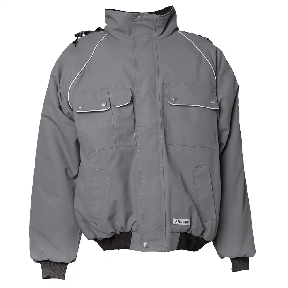 Winter-Blouson "CANVAS 320" in grau/schwarz, L - Bild 1