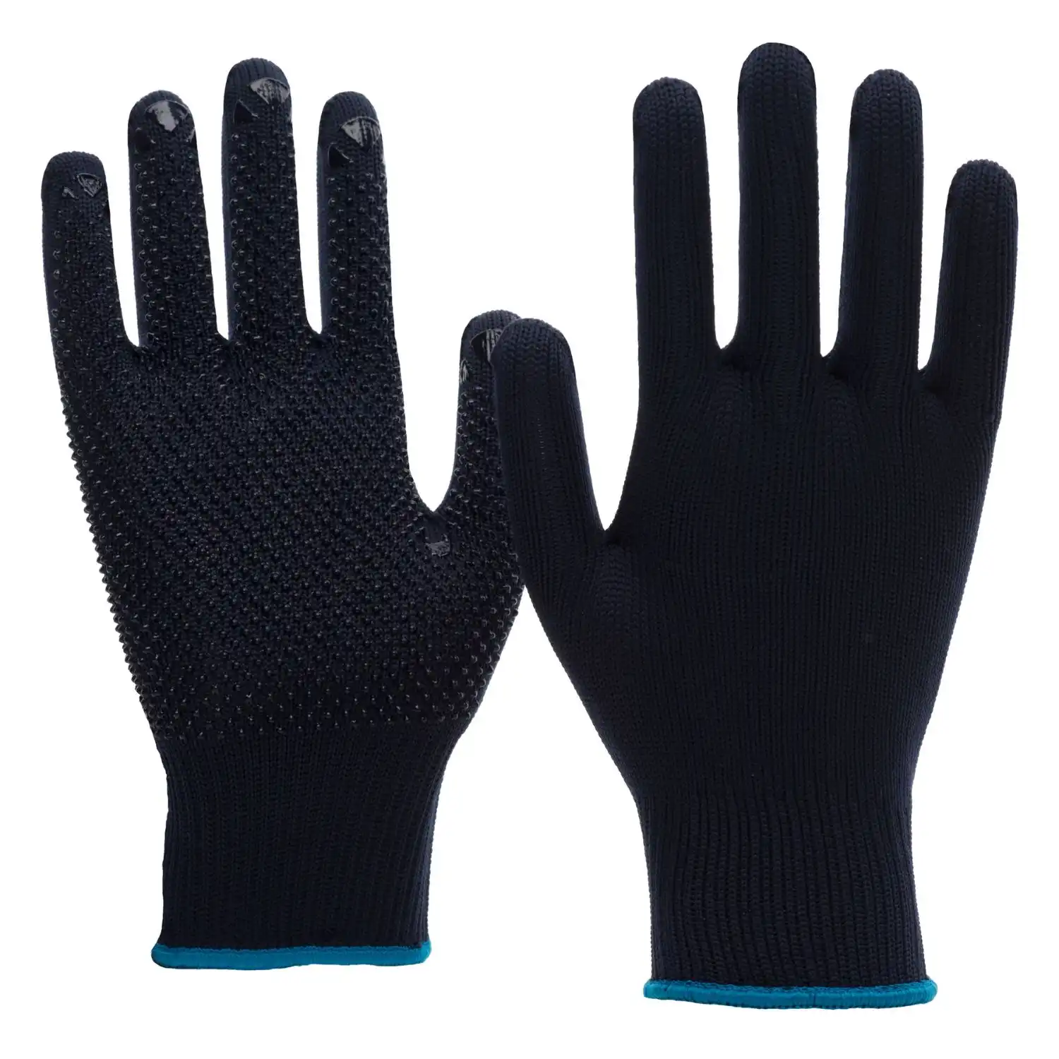 Nylon/BW-Strickhandschuhe m. PVC-Noppen dunkelblau in 11 (XXL) - Thumbnail 1