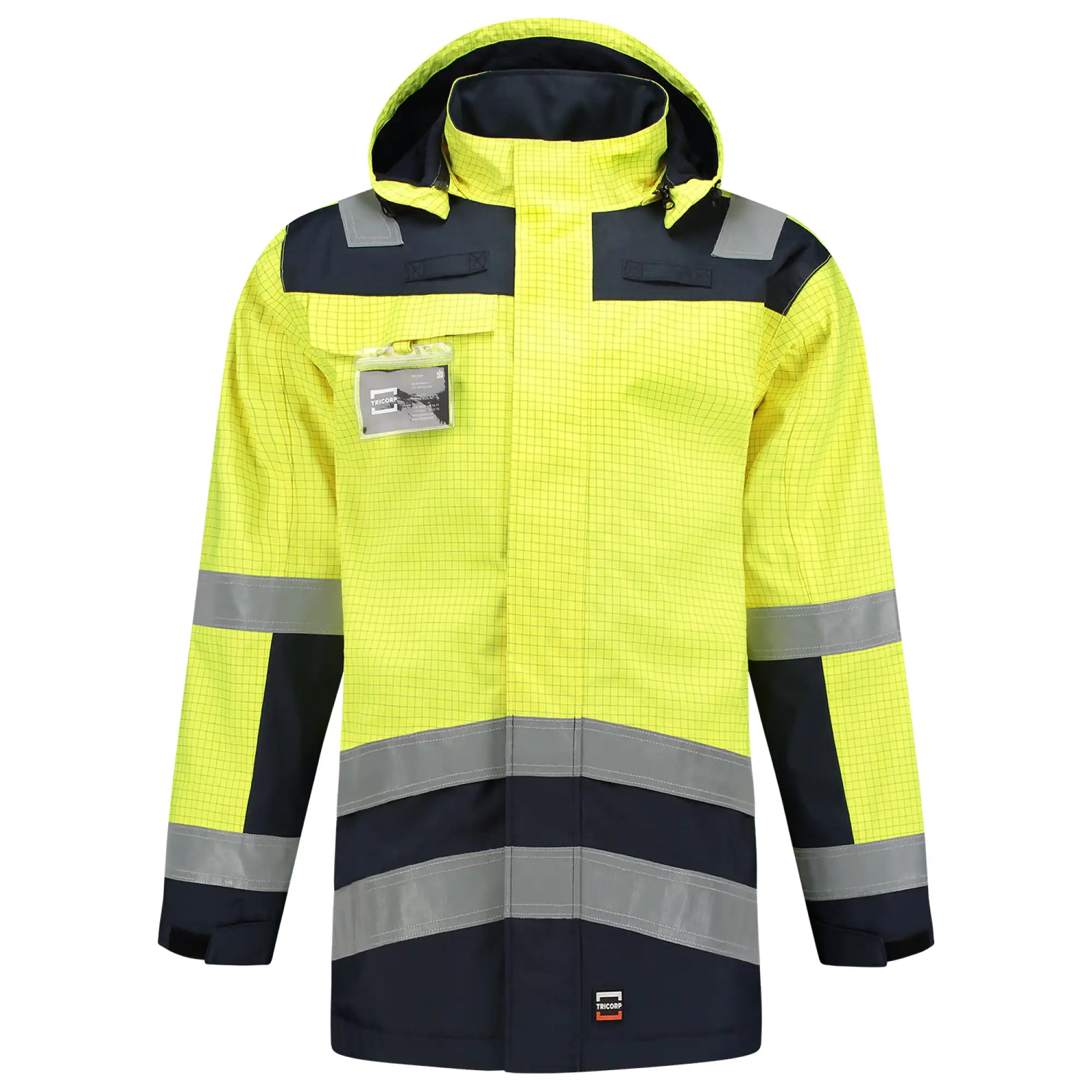 Multinorm Regenparka "403009" Safety yellow/ink in L - Thumbnail 1