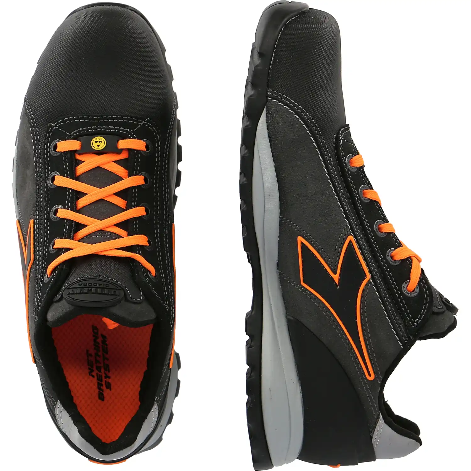 Sicherheitshalbschuhe S3 "GLOVE NET LOW PRO" asphalt/orange in 44 - Thumbnail 2