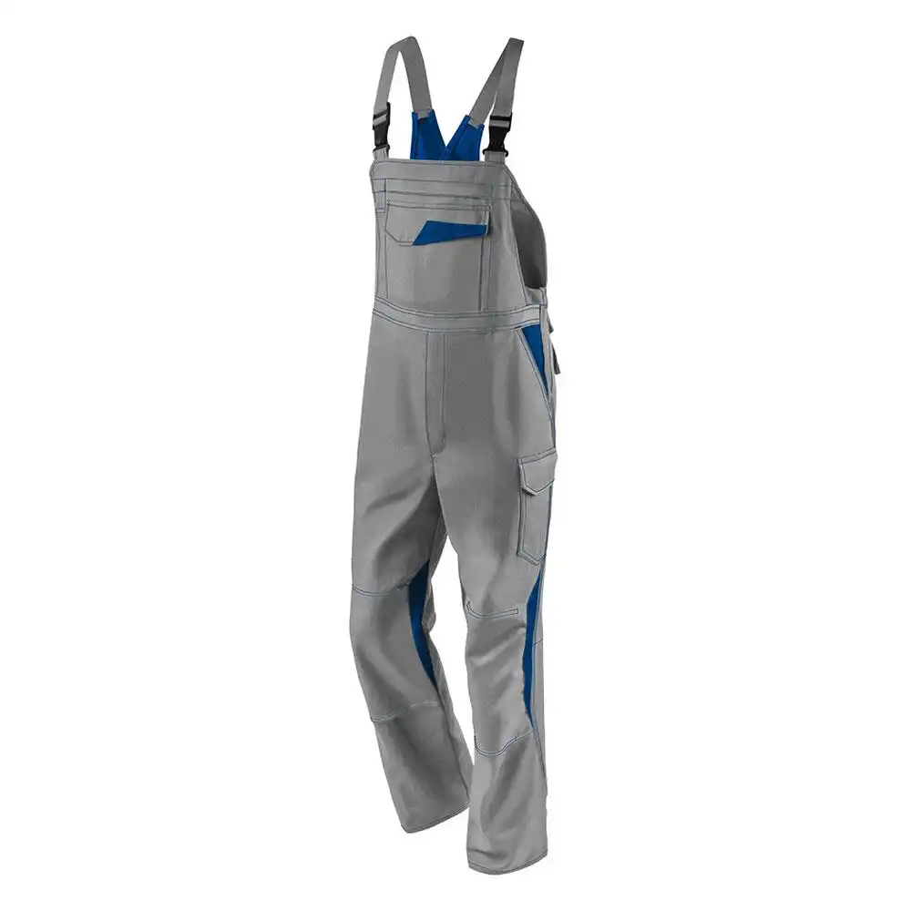 Latzhose "IMAGE DRESS new design" in grau/kornblau, 98 - Bild 1