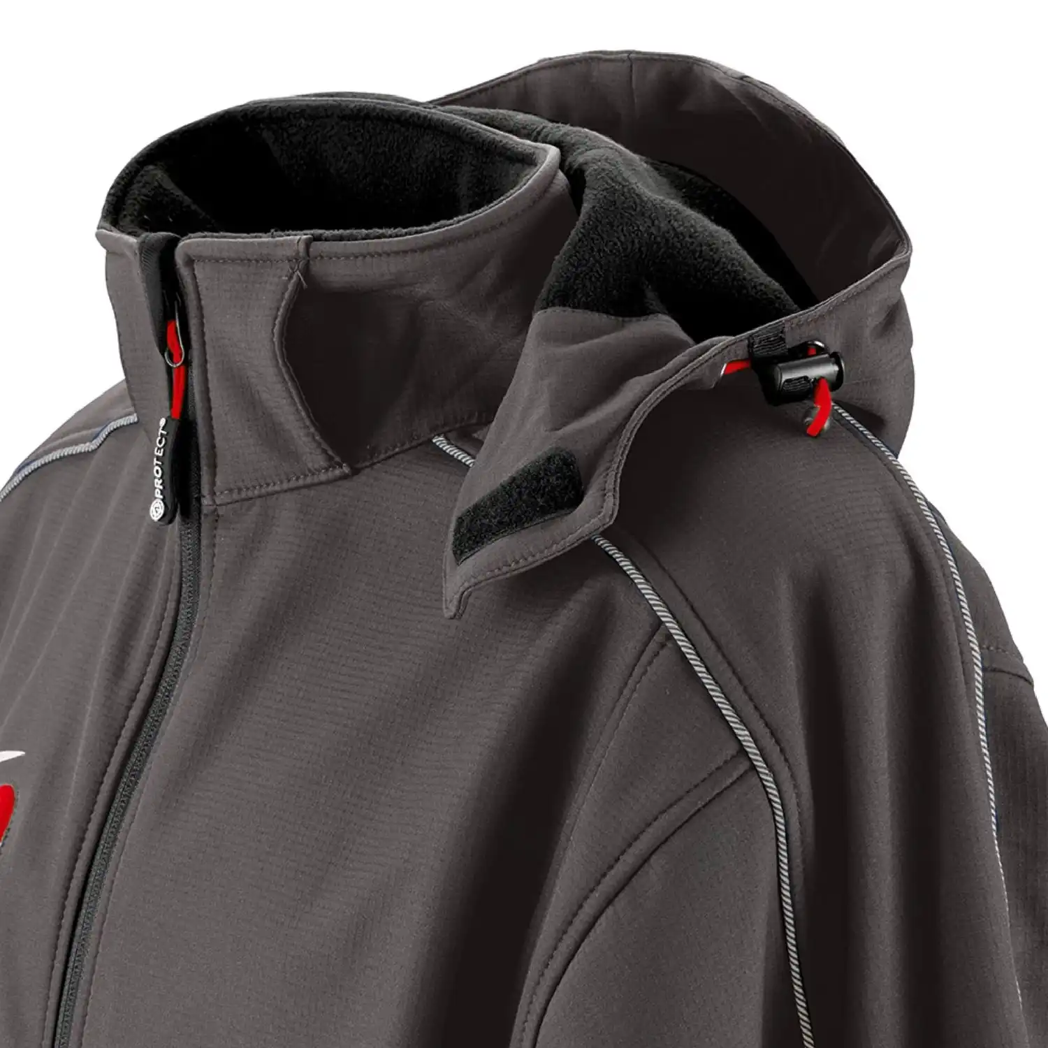 Workwear Softshell-Jacke "Montana" in grau/schwarz, L - Thumbnail 3