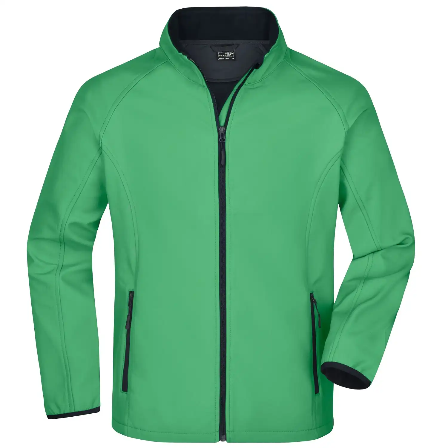 Promo Softshelljacke "JN1130" in grün/marine, M - Bild 1