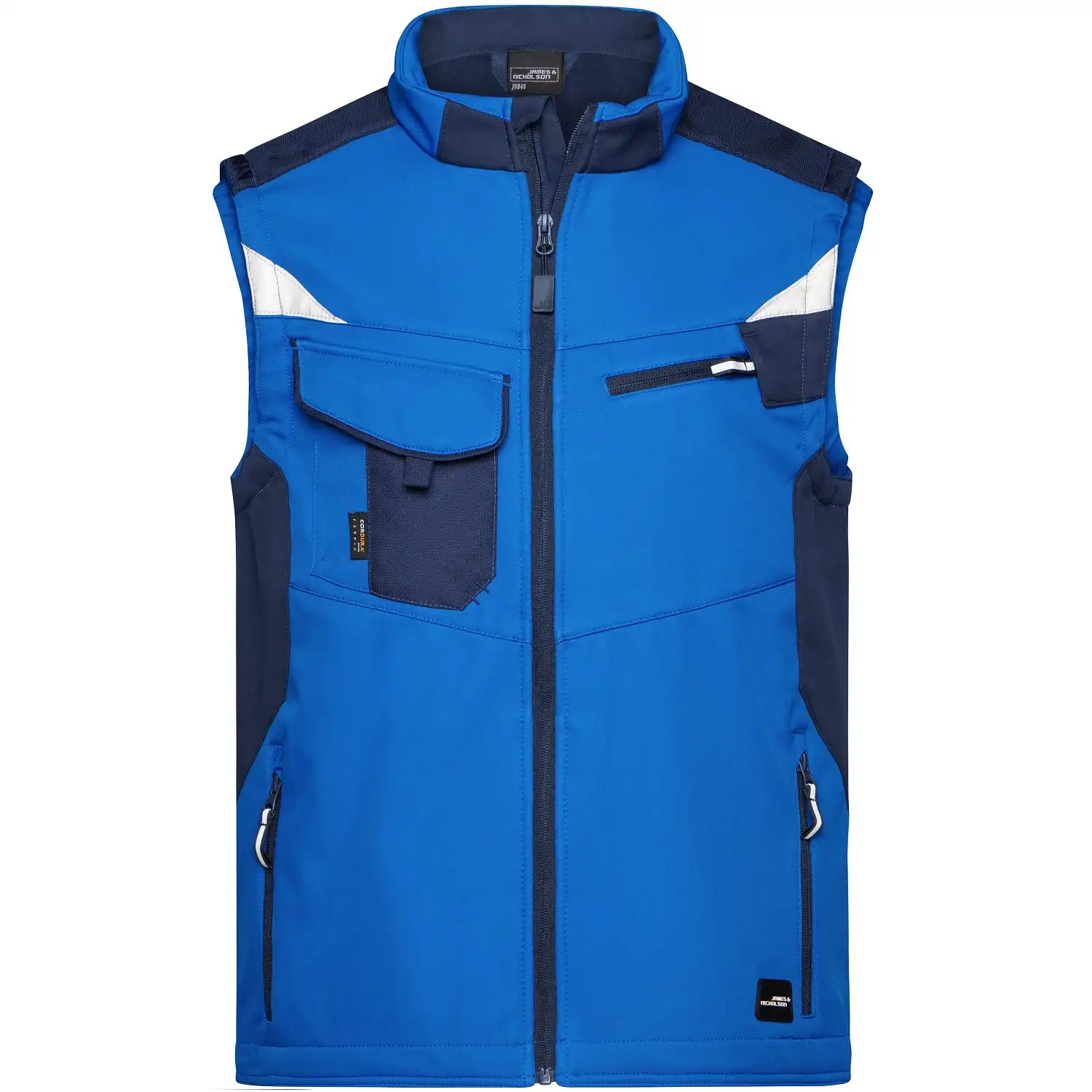 Softshellweste "JN845" in royal/navy, XL - Bild 1