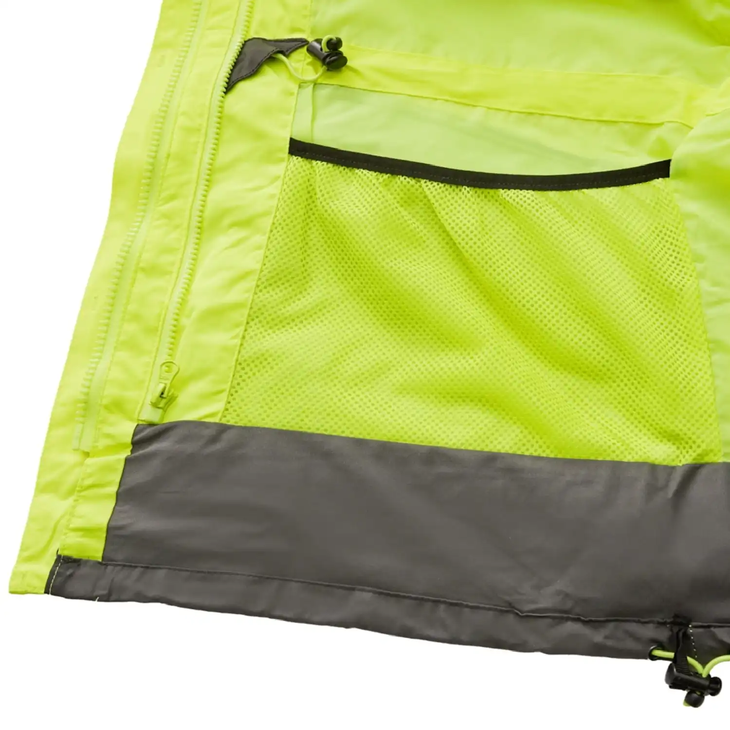 Warn- & Wetterschutzjacke "TAMPA" in leuchtgelb/grau, 6XL - Thumbnail 4