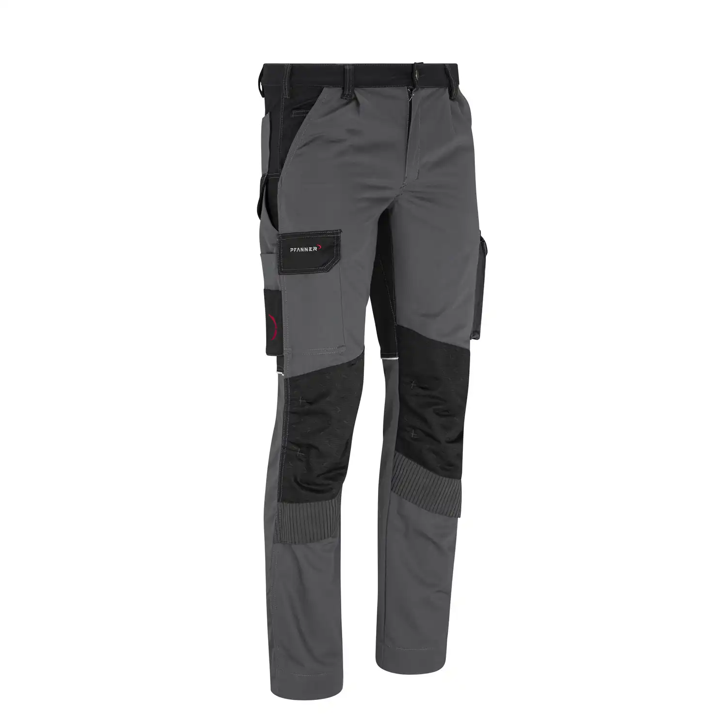 Bundhose "StretchZone® Canvas in grau/schwarz, 50 - kurz - Thumbnail 1