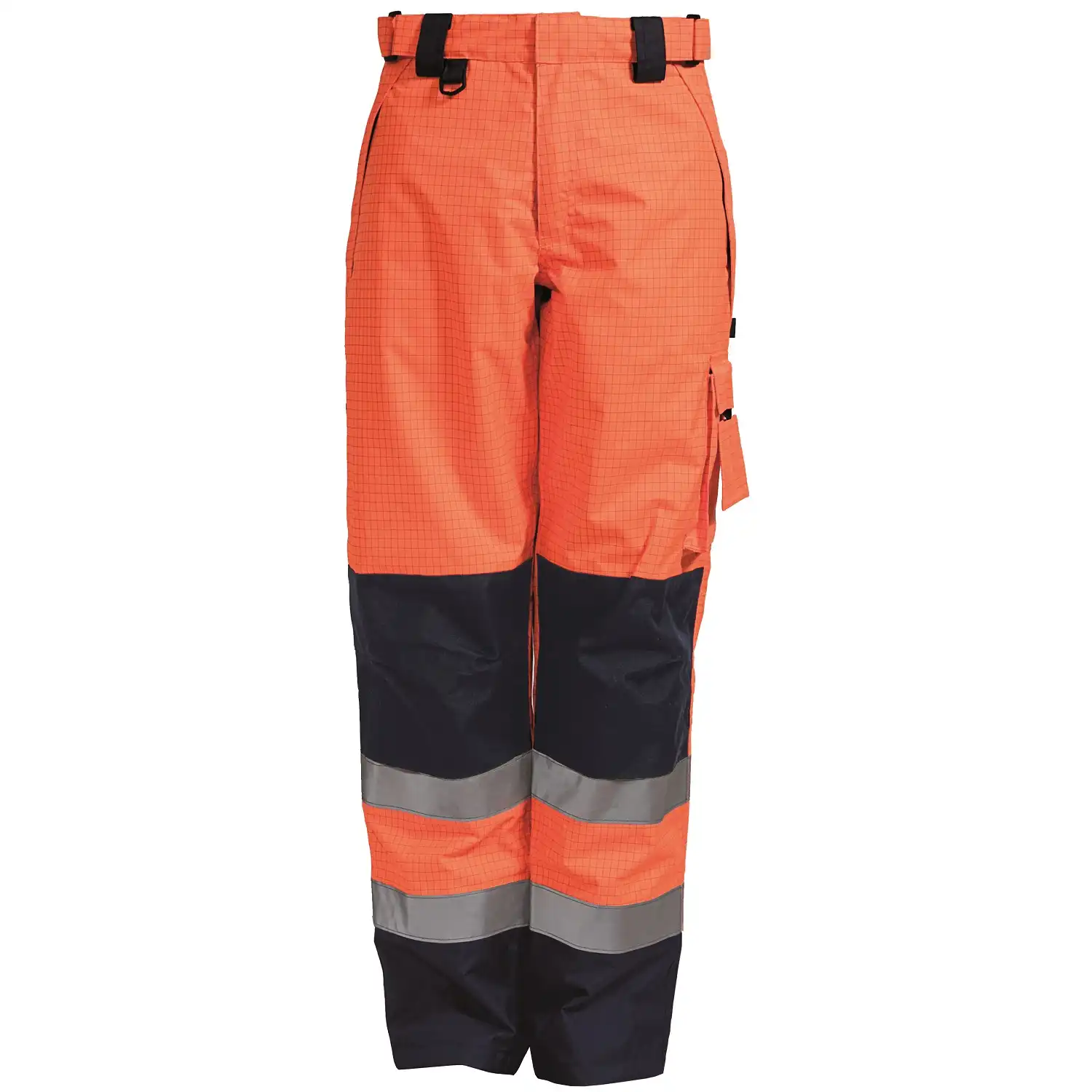 Multinorm Bundhose "082450R" SecureTech Multinorm in warnorange/marine, S - Bild 1