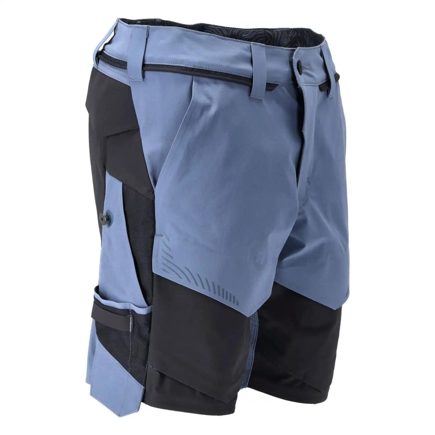 Stretch-Shorts "22149-605" Customized in steinblau/schwarzblau, 24C46 - Thumbnail 4