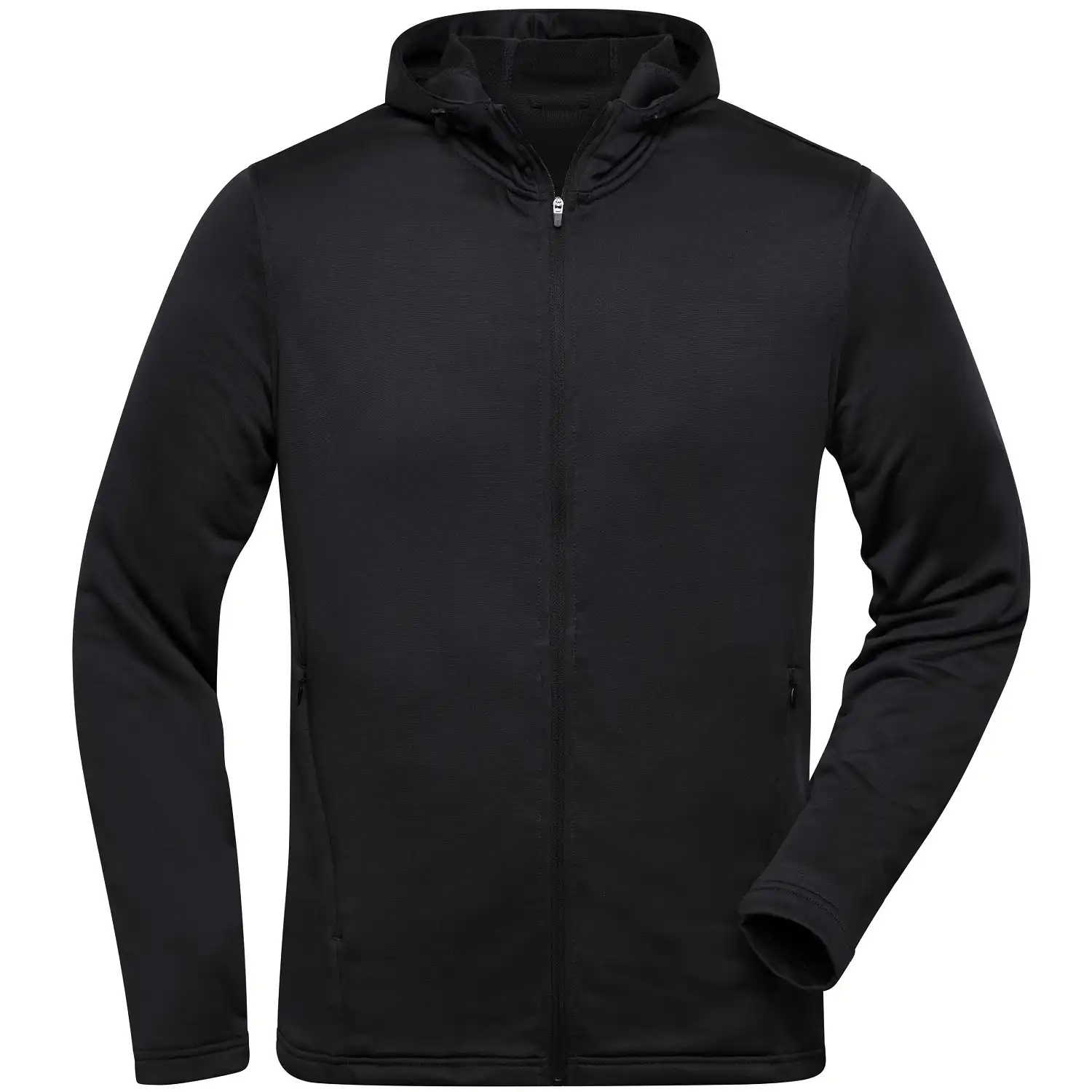Kapuzenjacke Zip "JN532" in black, 3XL - Bild 1