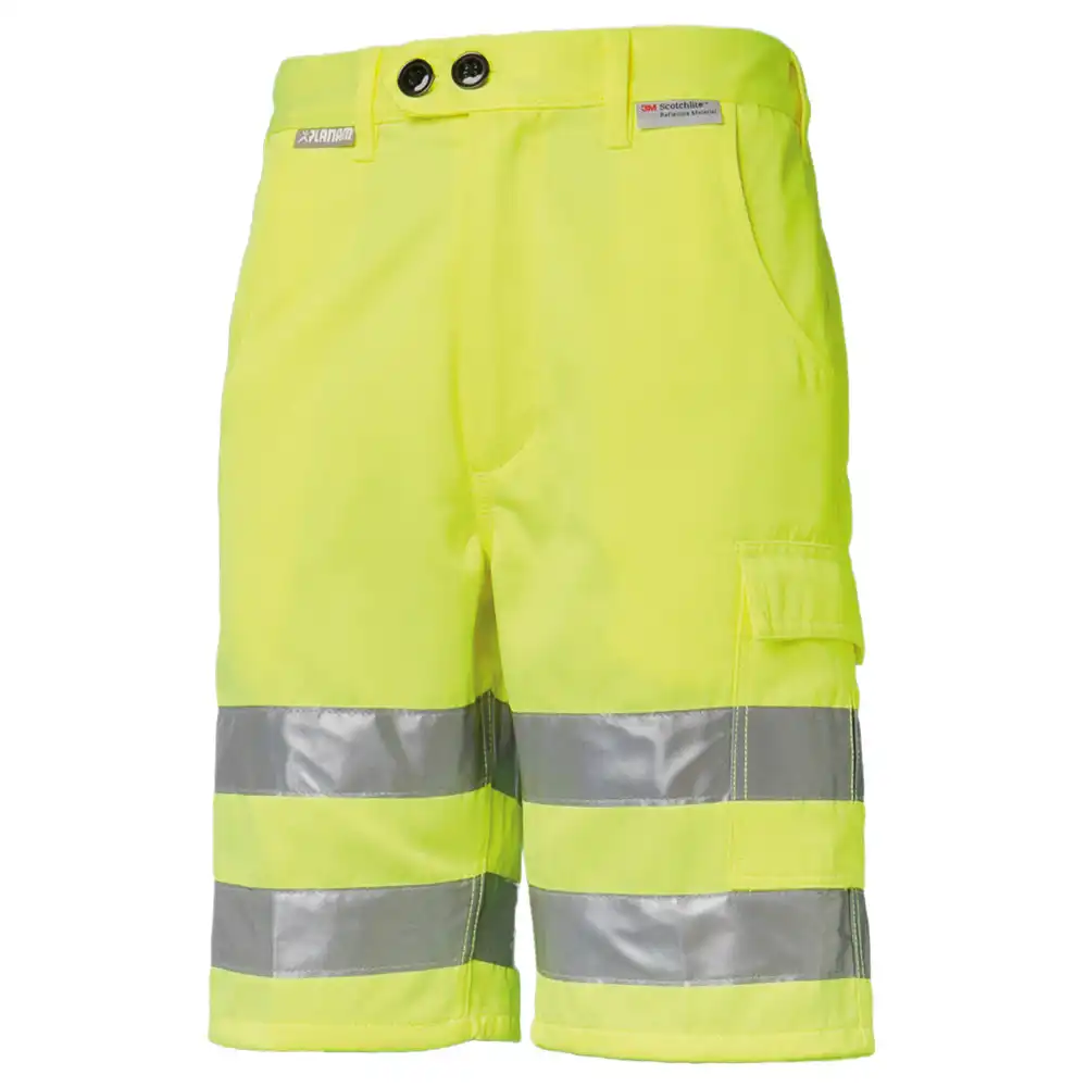 Warnschutz Shorts "UNI" in uni gelb, 4XL - Thumbnail 1