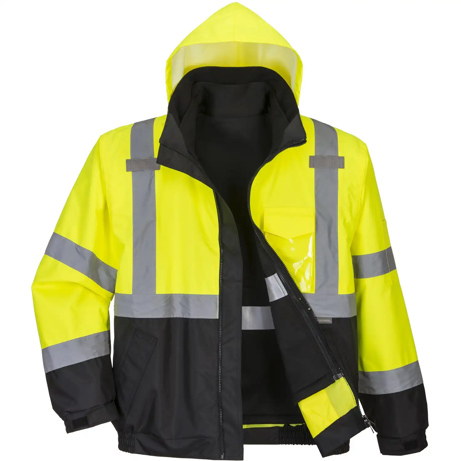 Warnschutz Pilotenjacke 3in1 "S365" gelb/schwarz in XXL - Thumbnail 1