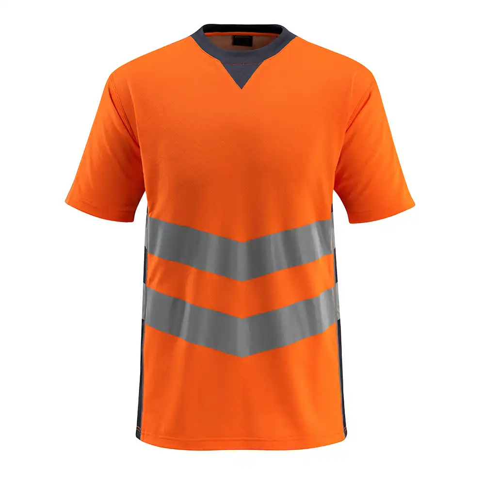 Warnschutz T-Shirt "SANDWELL" Safe Supreme UV-Schutz in orange/schwarzblau, XXL - Bild 1