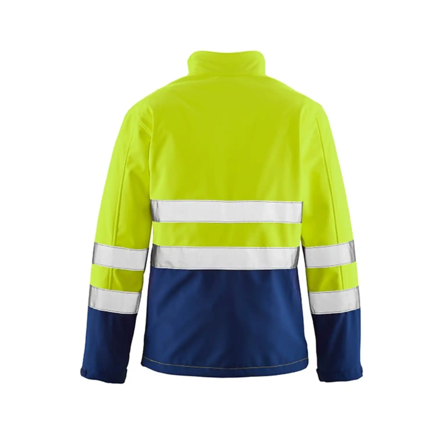 Warnschutzsoftshelljacke "PITTSBURGH" gelb/blau in XXL - Thumbnail 2