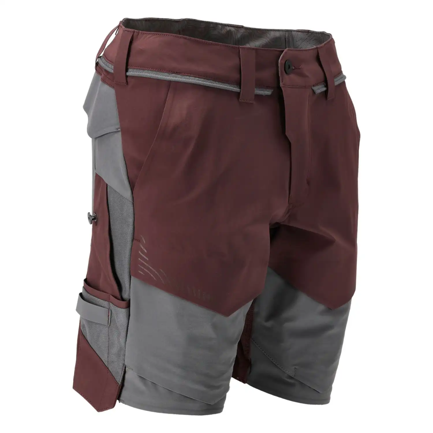 Stretch-Shorts "22149-605" Customized in bordeaux/anthrazit, 29C48 - Thumbnail 4