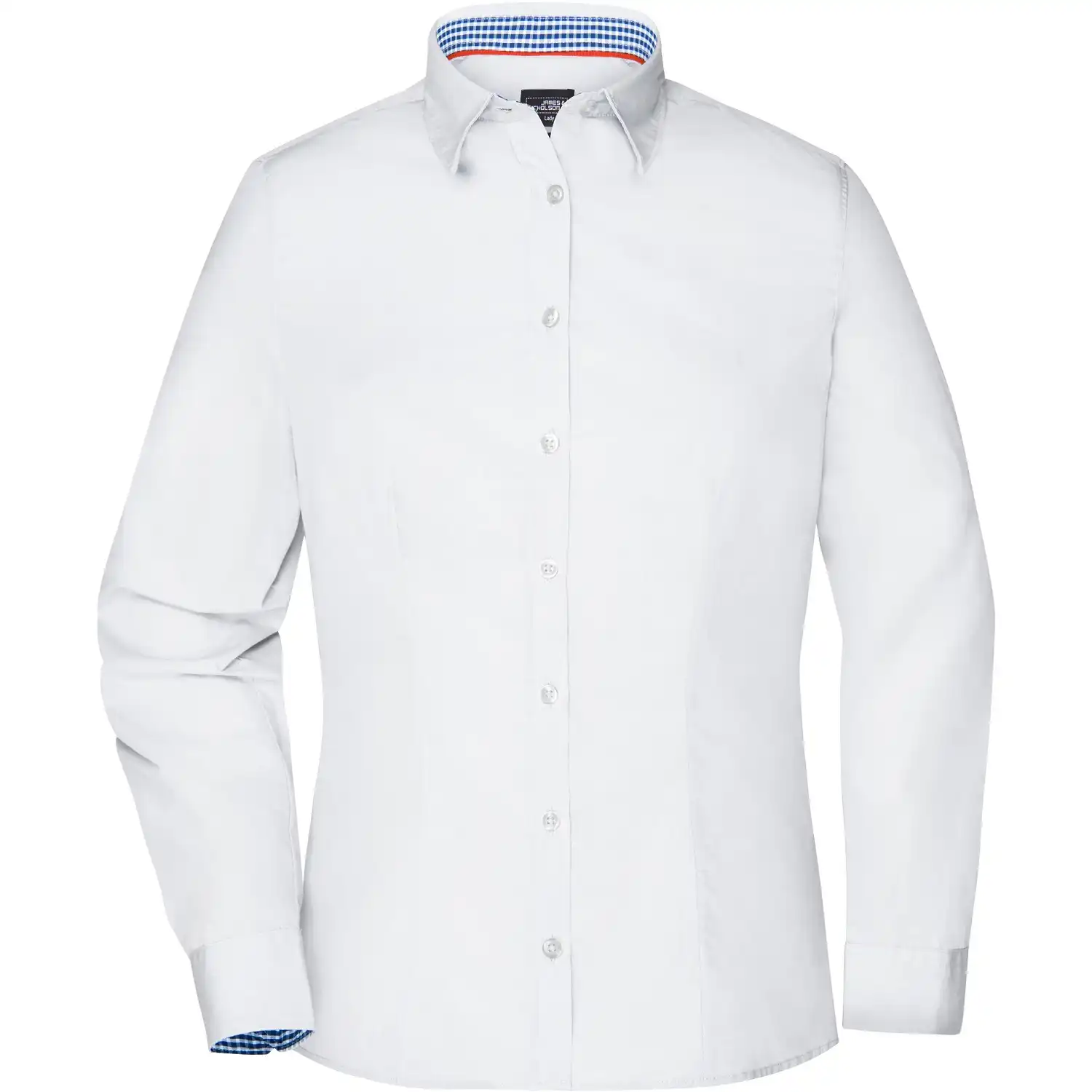 Damen Bluse "JN618" in white/royal-white, L - Bild 1
