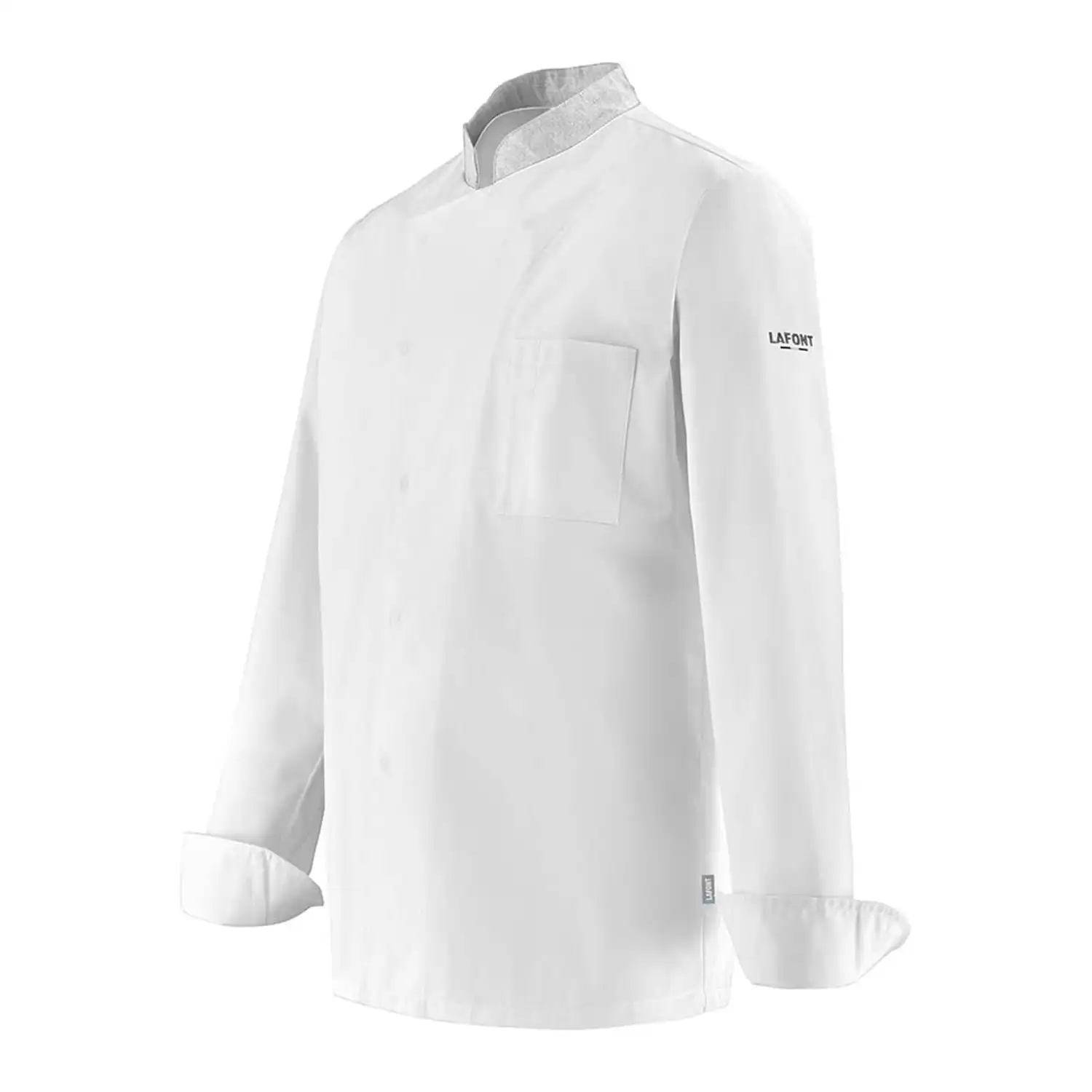 Herren Kochjacke "CABBAGE" in L, Weiß - Thumbnail 2