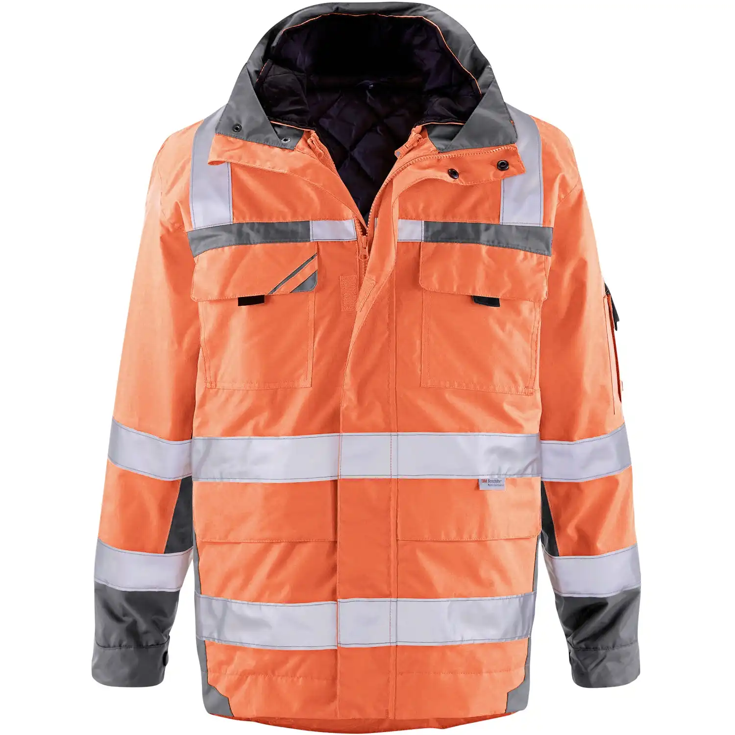 Winter Warnschutzparka 3in1 in orange/grau, L - Bild 1