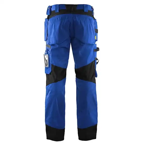 Handwerkerhose "1555" in kornblau/schwarz, C146 - Thumbnail 2