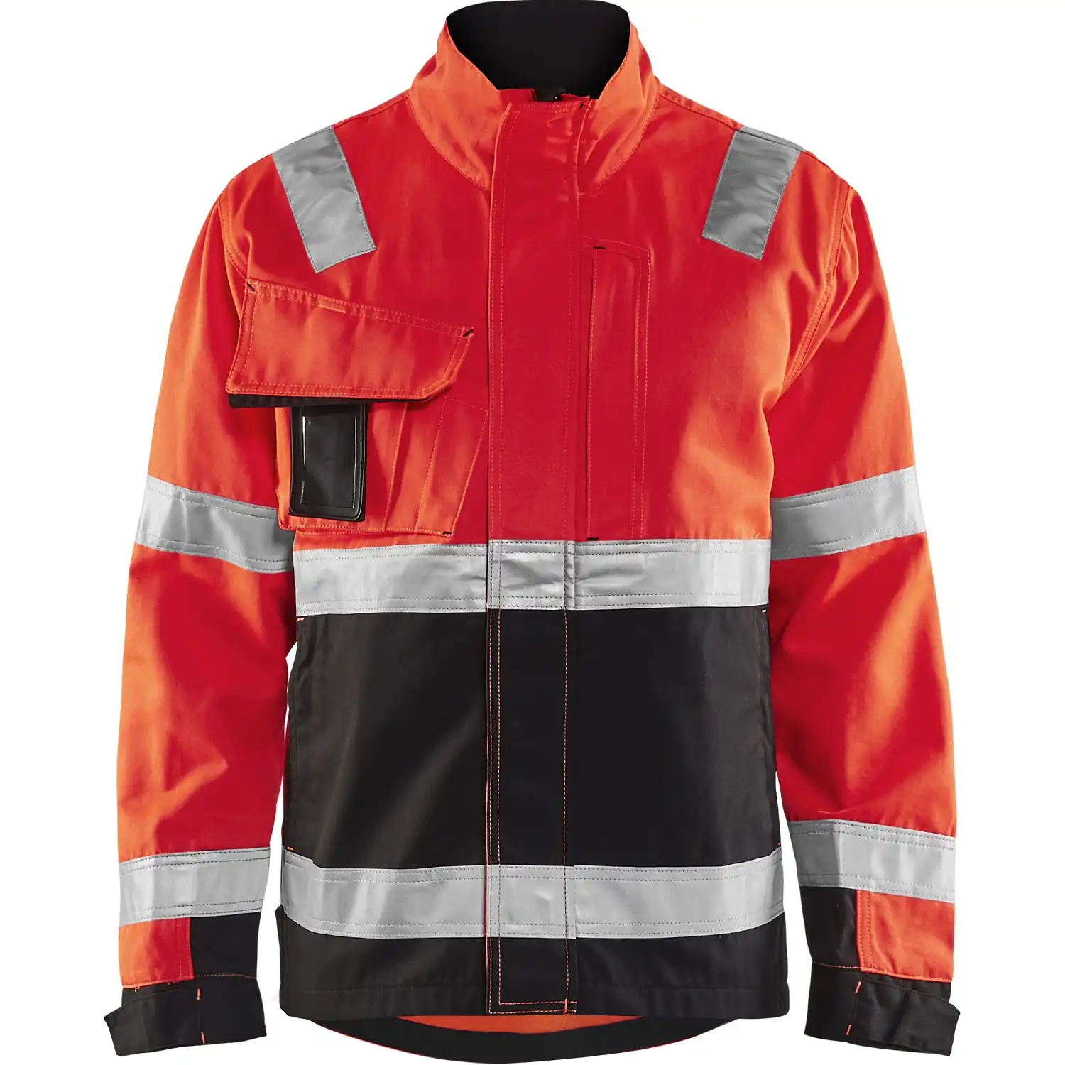 Warnschutz Bundjacke "4064" in rot/schwarz, M - Thumbnail 1