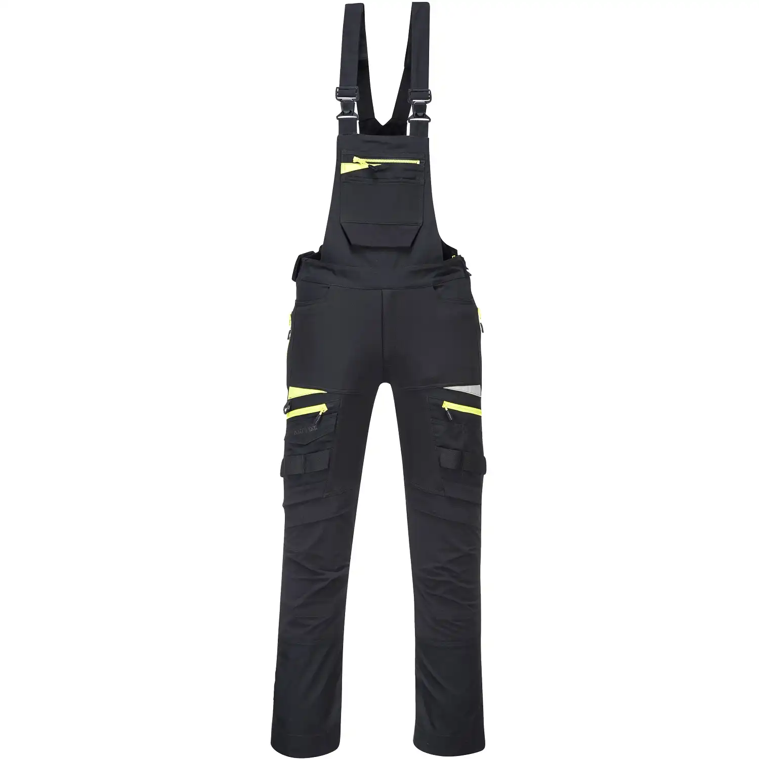 Stretch Latzhose "DX441" DX4 in schwarz, L - Thumbnail 1