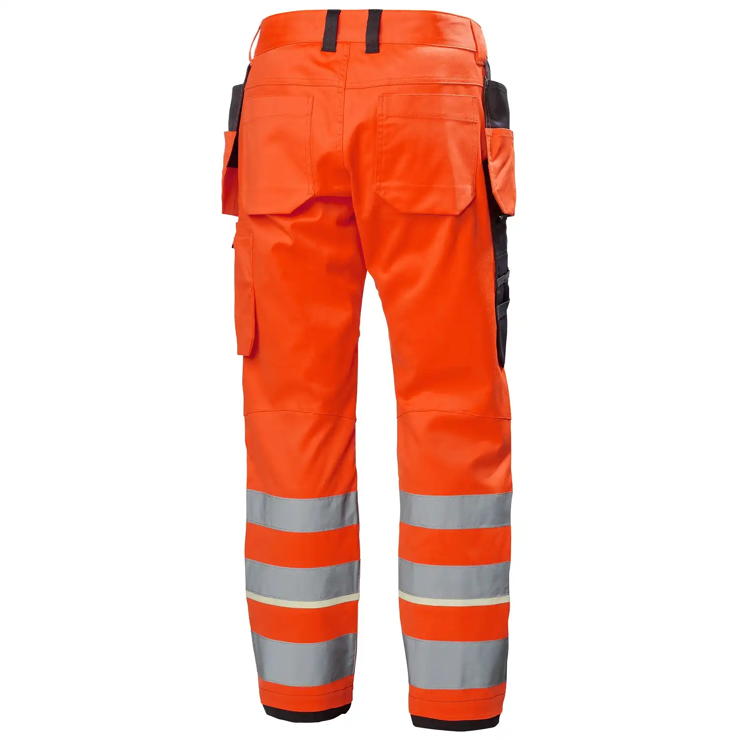 Warnschutz Handwerkerhose Kl. 2 "UC-ME" Nachtleuchtend in rot/schwarz, C44 - Thumbnail 2