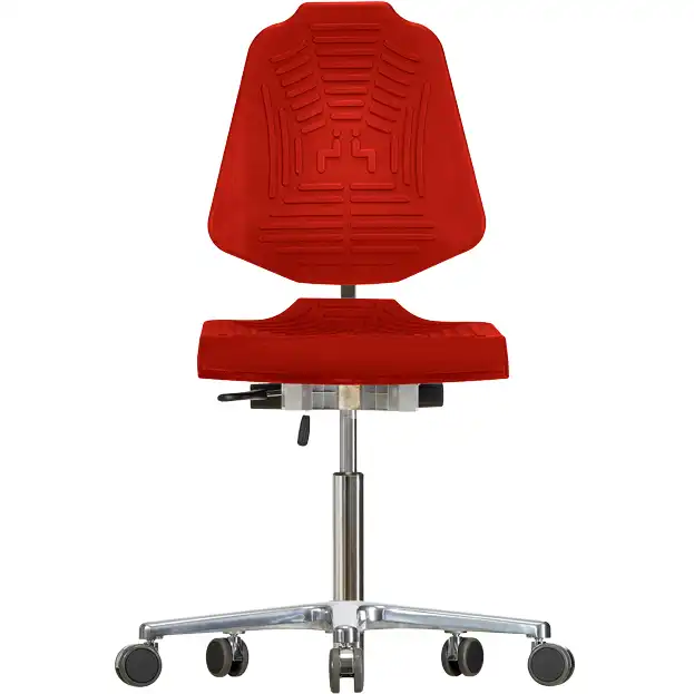 Arbeitsstuhl "WS 1220 E XL" Classic farbig in signalrot - Bild 1
