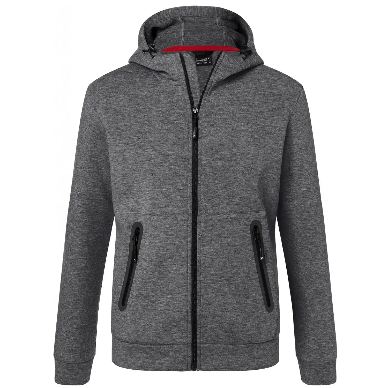 Kapuzenjacke "JN1144" in dark-melange, M - Bild 1