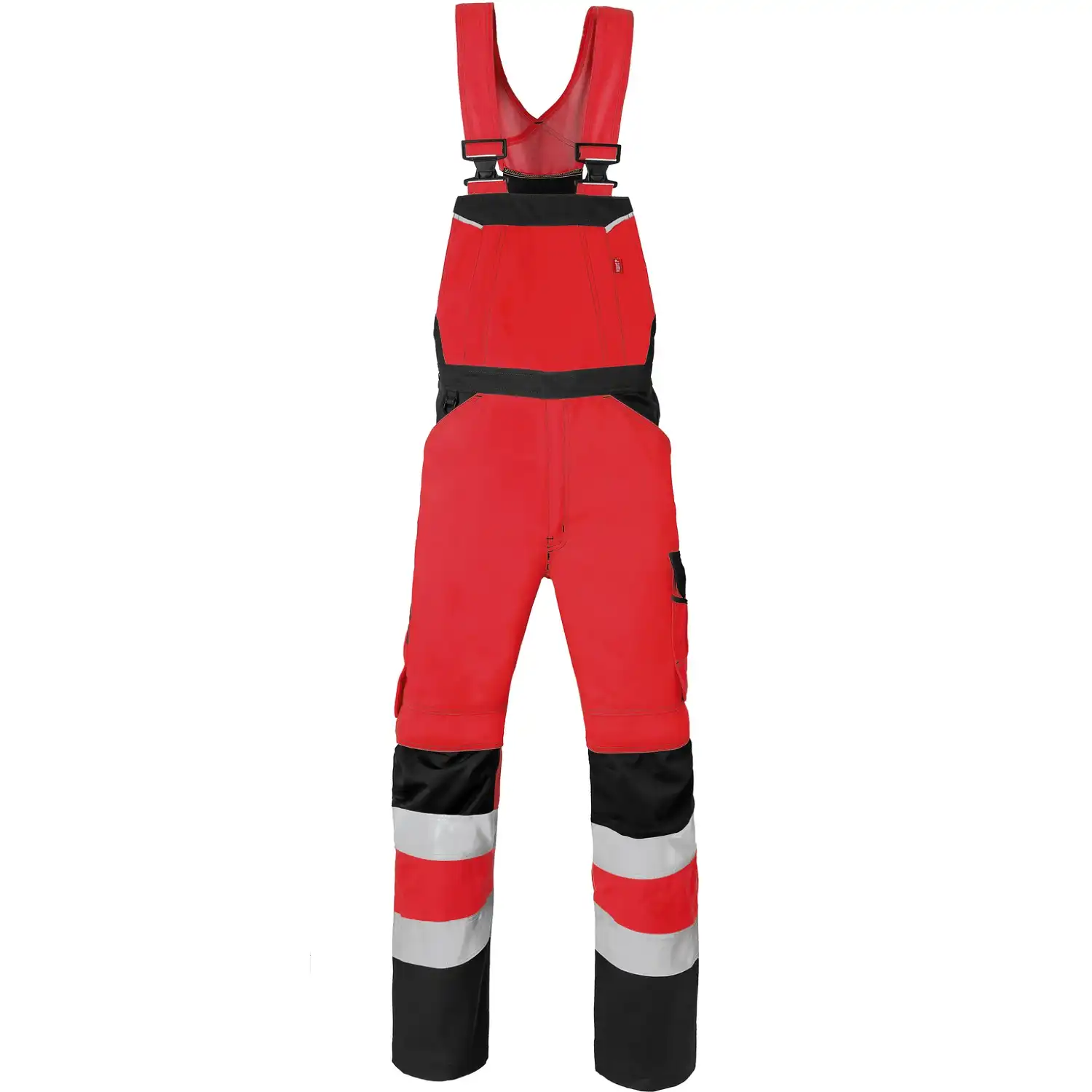 Warnschutz Latzhose "20221" in rot/dunkelgrau, 24 - Bild 1