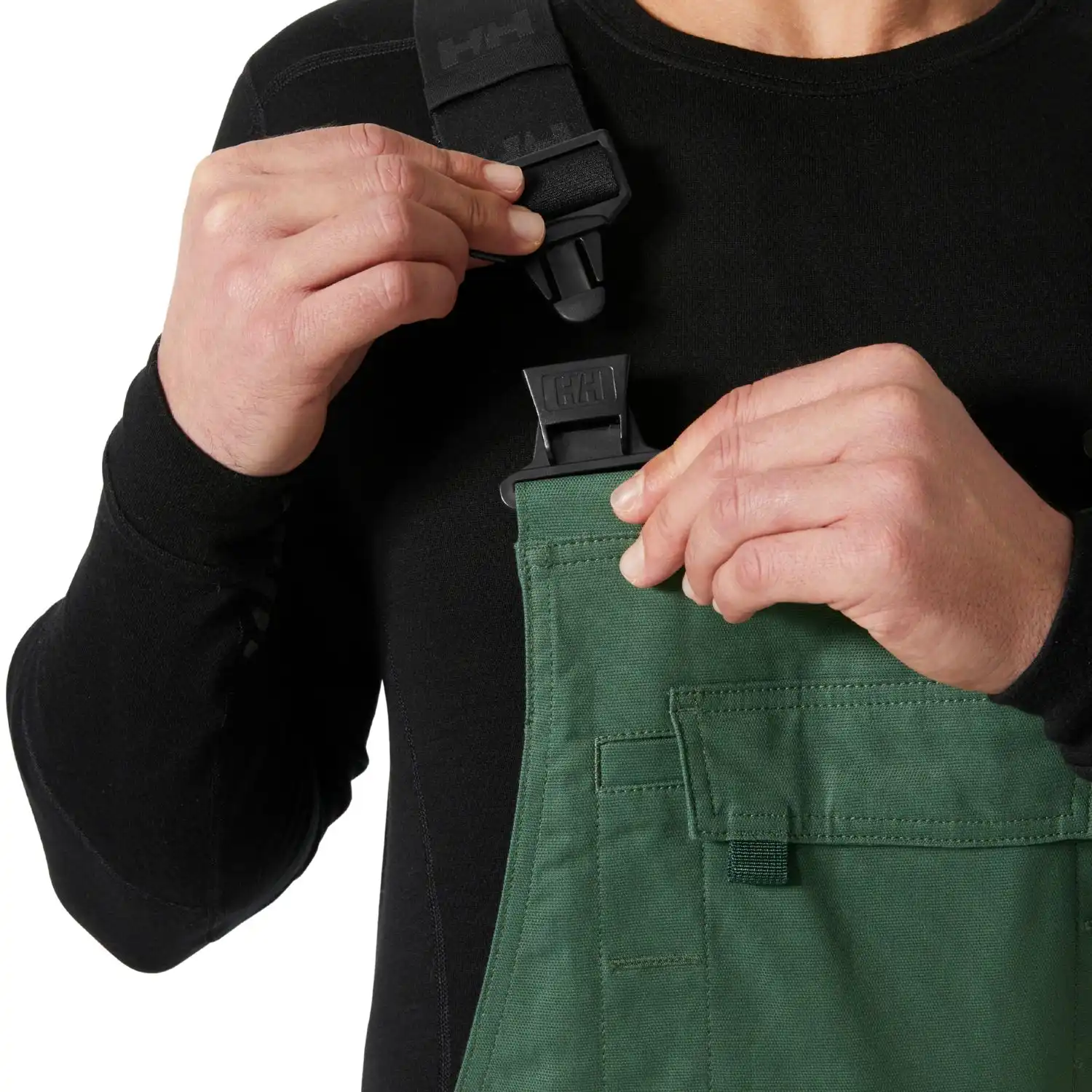 Stretch Latzhose "OXFORD 4X HH CONNECT™ BIB" in fichtengrün/dunkel fichtengrün, C146 - Thumbnail 5
