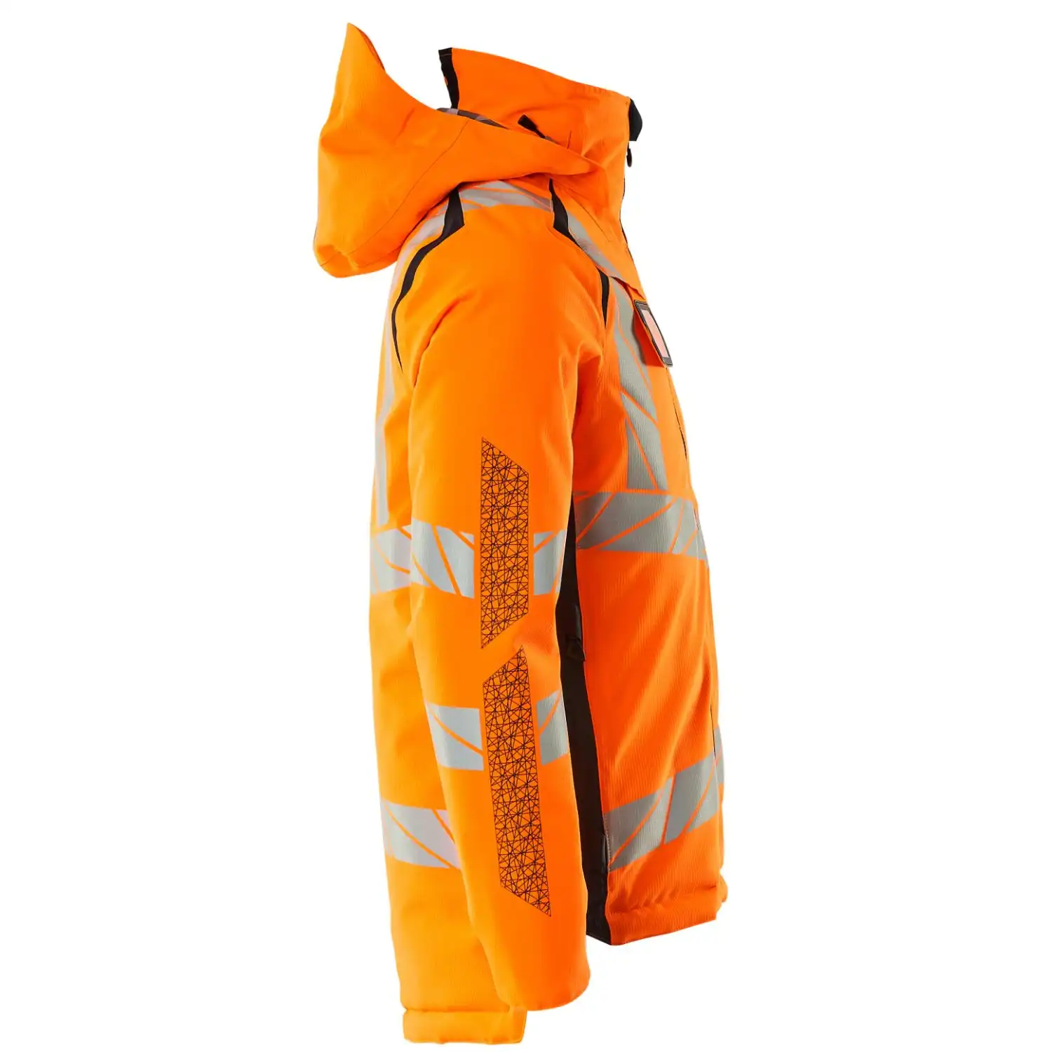 Warnschutz Winterjacke "ACCELERATE SAFE" in orange/schwarzblau, XXL - Thumbnail 4