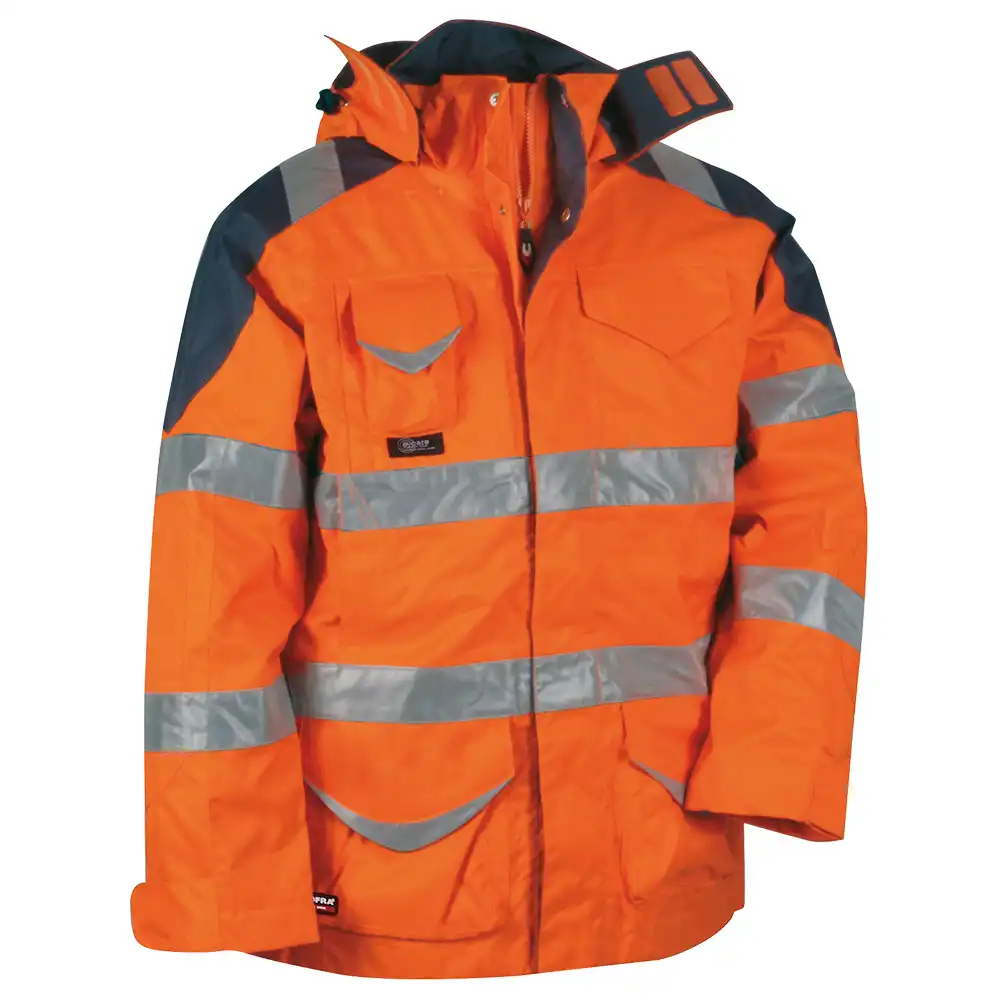 Warnschutz 4in1 Winterjacke "PROTECTION"  in Orange, 52 - Bild 1