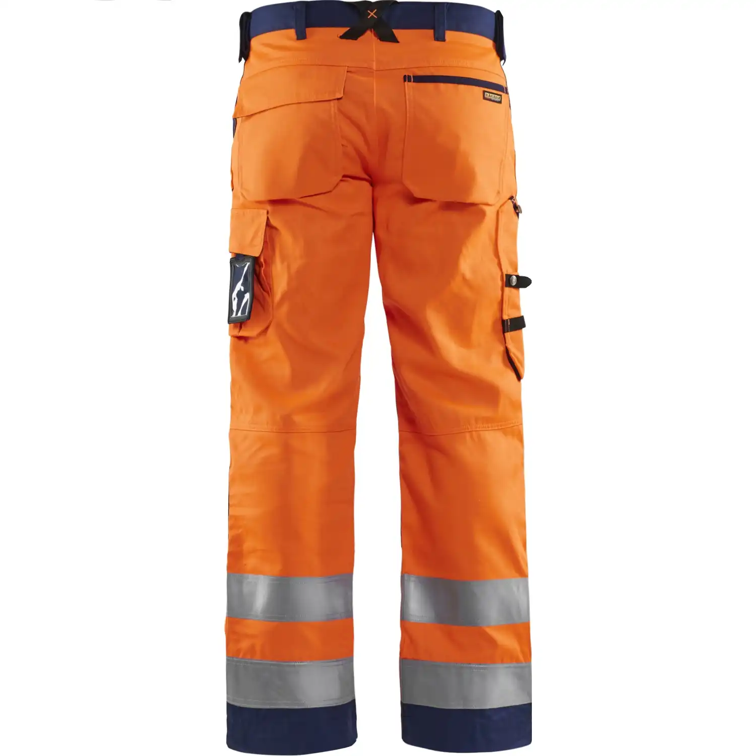 Warnschutz Bundhose "1566" in orange/marine, C54 - Thumbnail 2