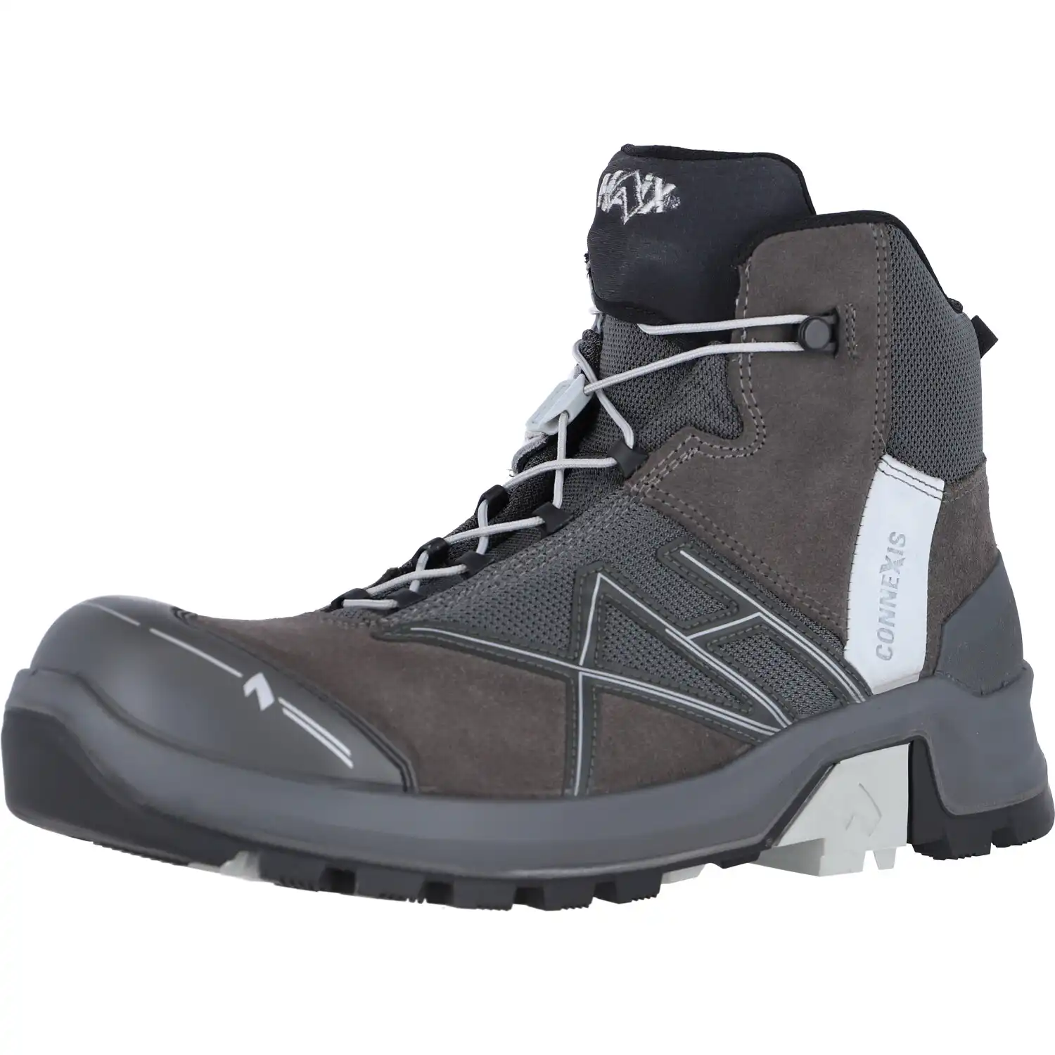 Sicherheitshochschuhe S3 "SAFETY+ GTX MID" grey-silver CONNEXIS 