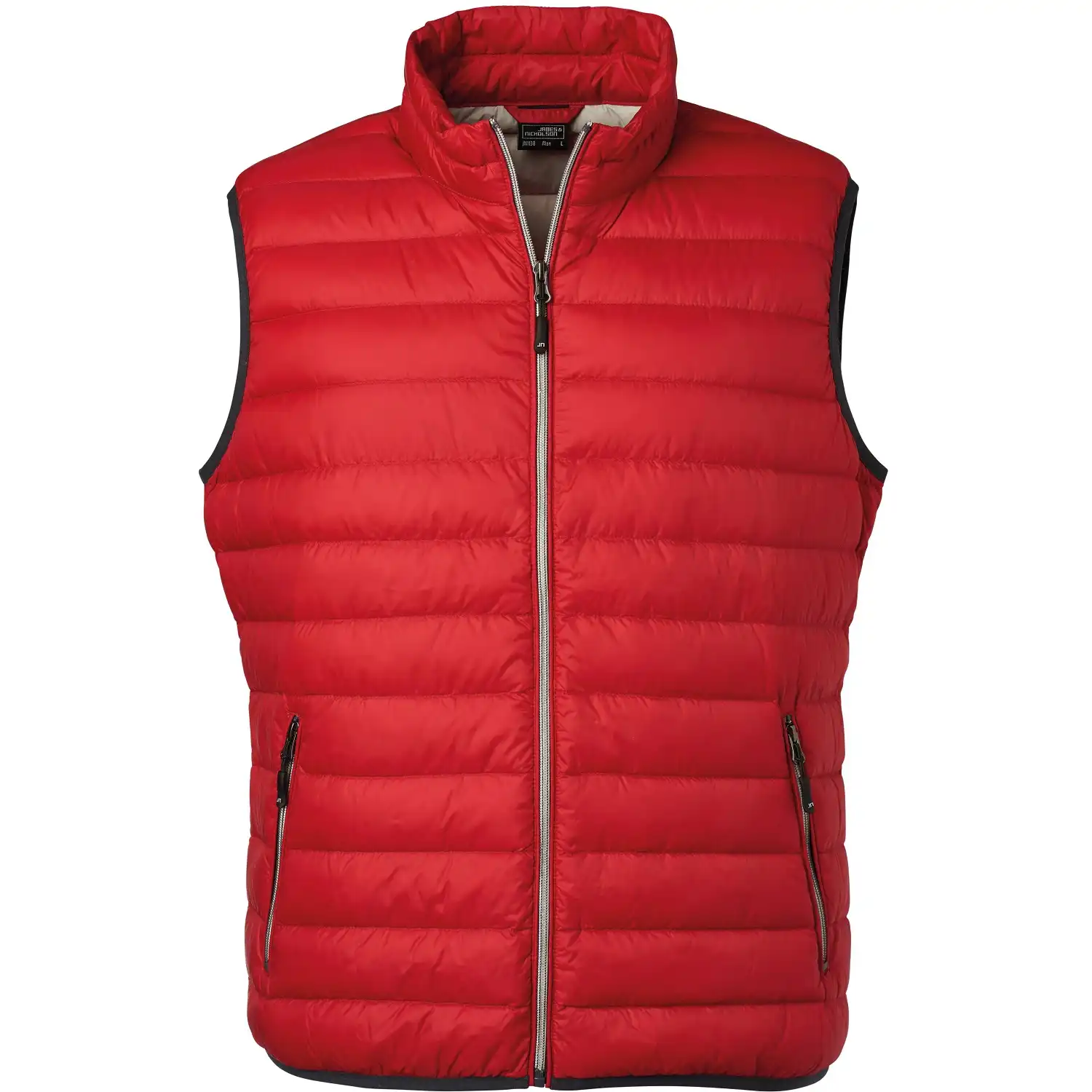 Daunenweste "JN1138" in red/silver, 3XL - Bild 1