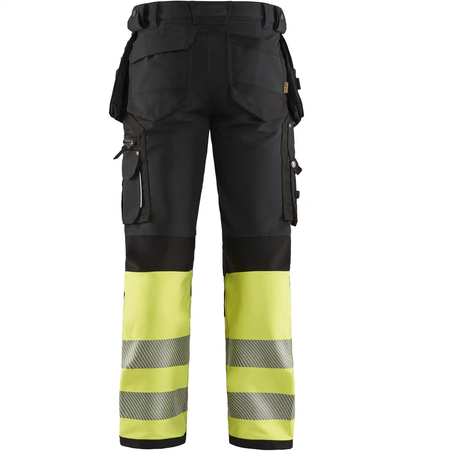 Warnschutz Stretch Handwerkerhose "1993" in schwarz/gelb, C52 - Thumbnail 2