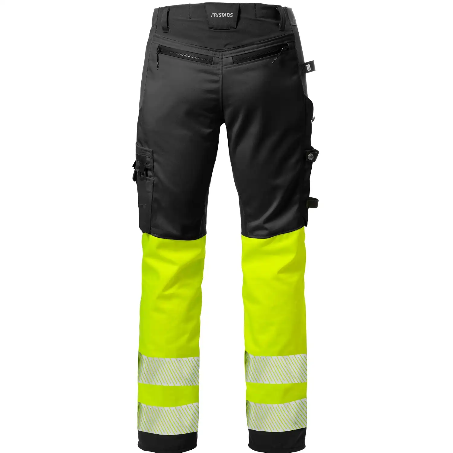 Warnschutz Stretch Handwerkerhose "2706 PLU" Stiby Kl. 1 in gelb/schwarz, C46 - Thumbnail 2