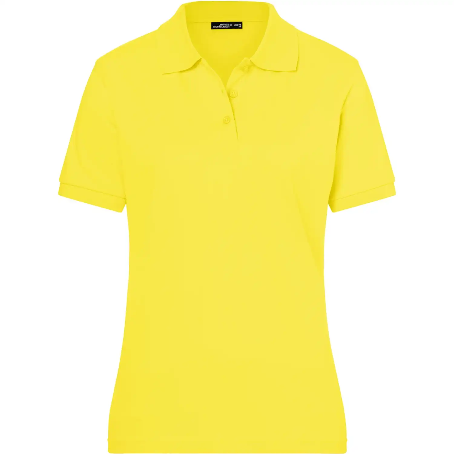 Damen Polo-Shirt Classic "JN071" in yellow, L - Bild 1