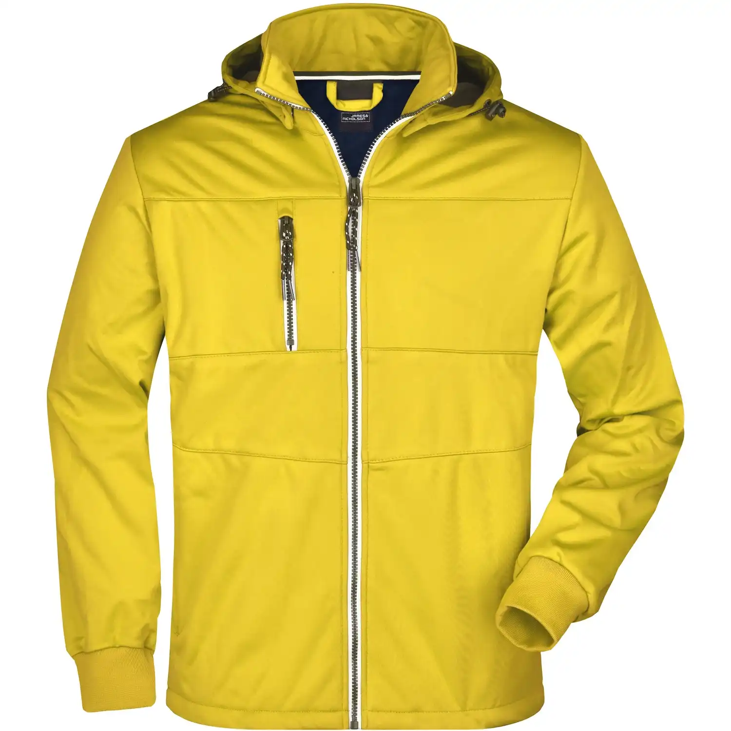 Herren Maritime Jacke "JN1078" in sun-yellow/navy/white, L - Bild 1