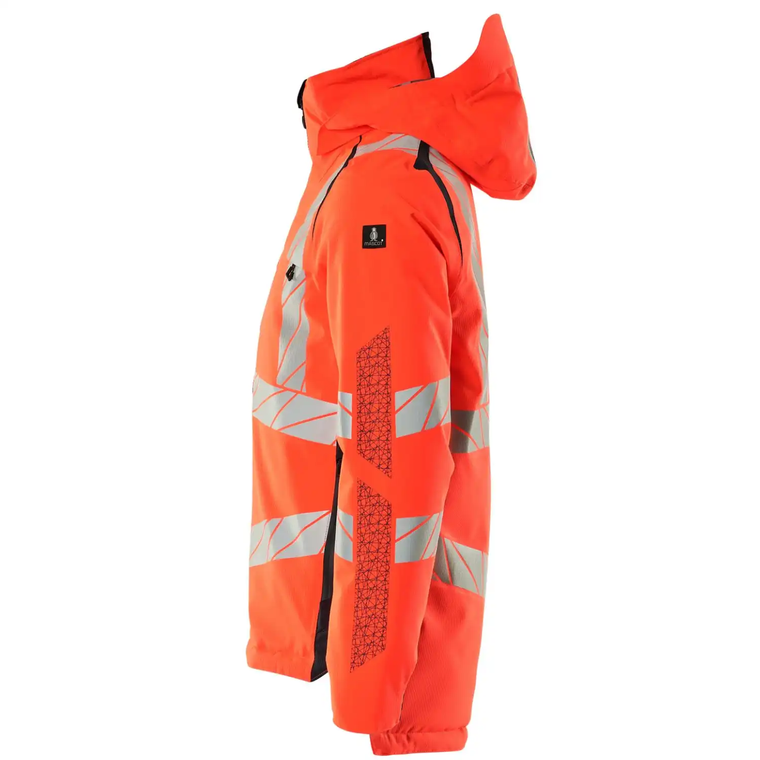Warnschutz Winterjacke "ACCELERATE SAFE" in rot/schwarzblau, 3XL - Thumbnail 3